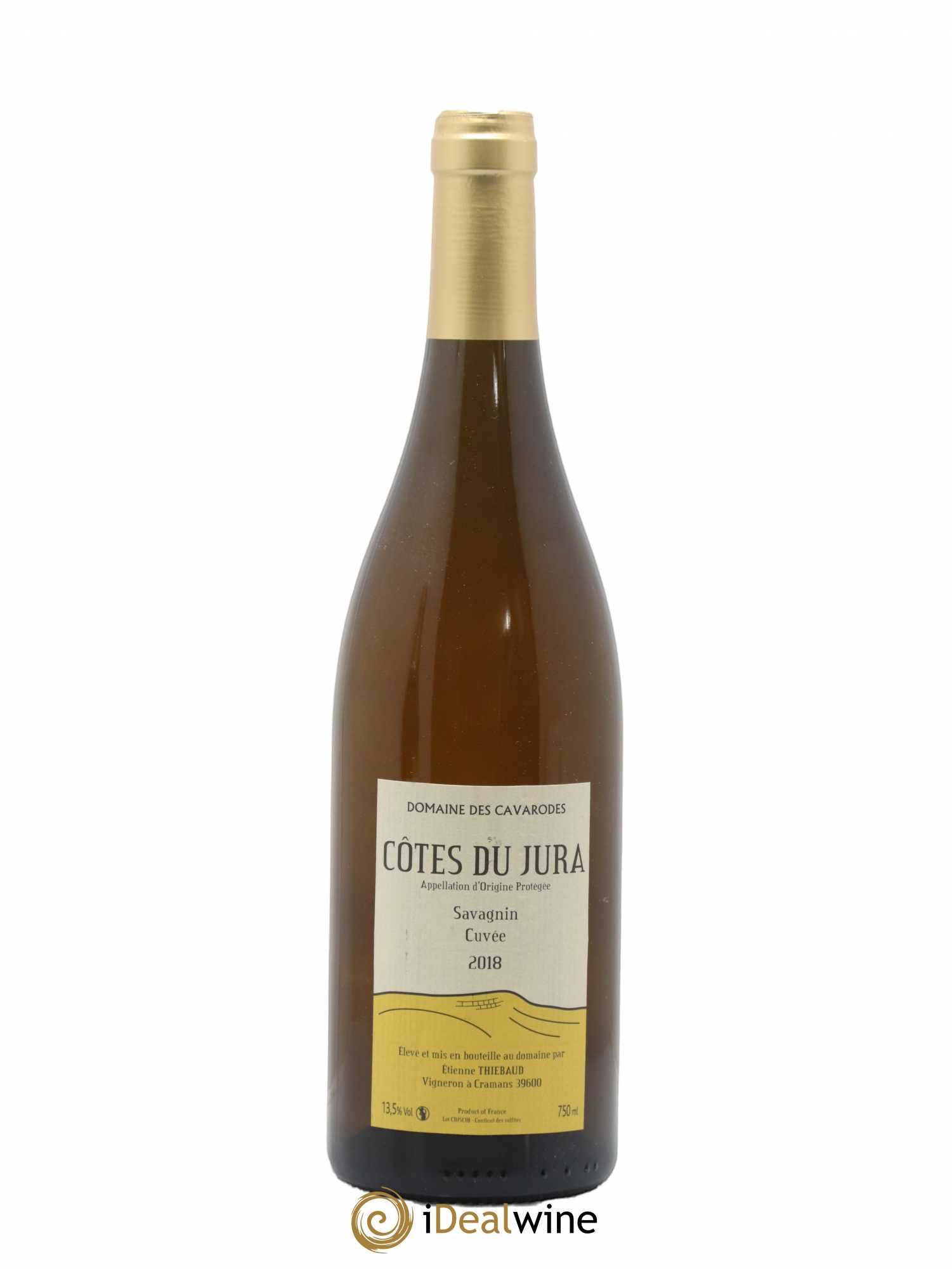 Côtes du Jura Savagnin Cuvée Cavarodes (Domaine des) - Etienne Thiébaud 2018 - Lot de 1 bouteille - 0