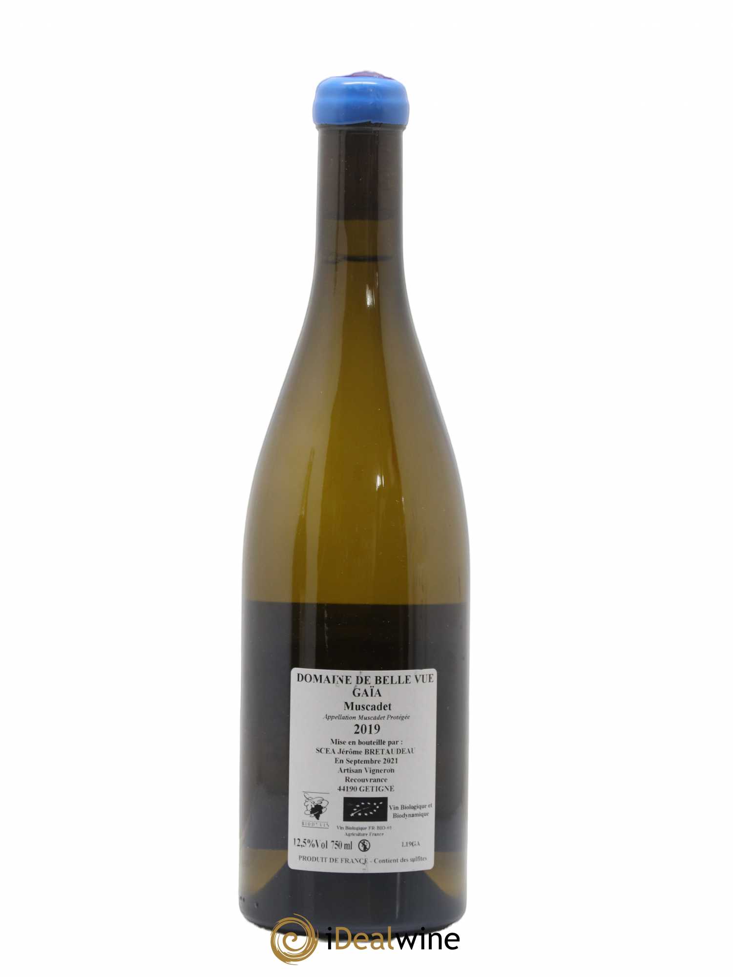 Muscadet-Sèvre-et-Maine Gaia Jérôme Bretaudeau - Domaine de Bellevue 2019 - Lot de 1 bouteille - 1