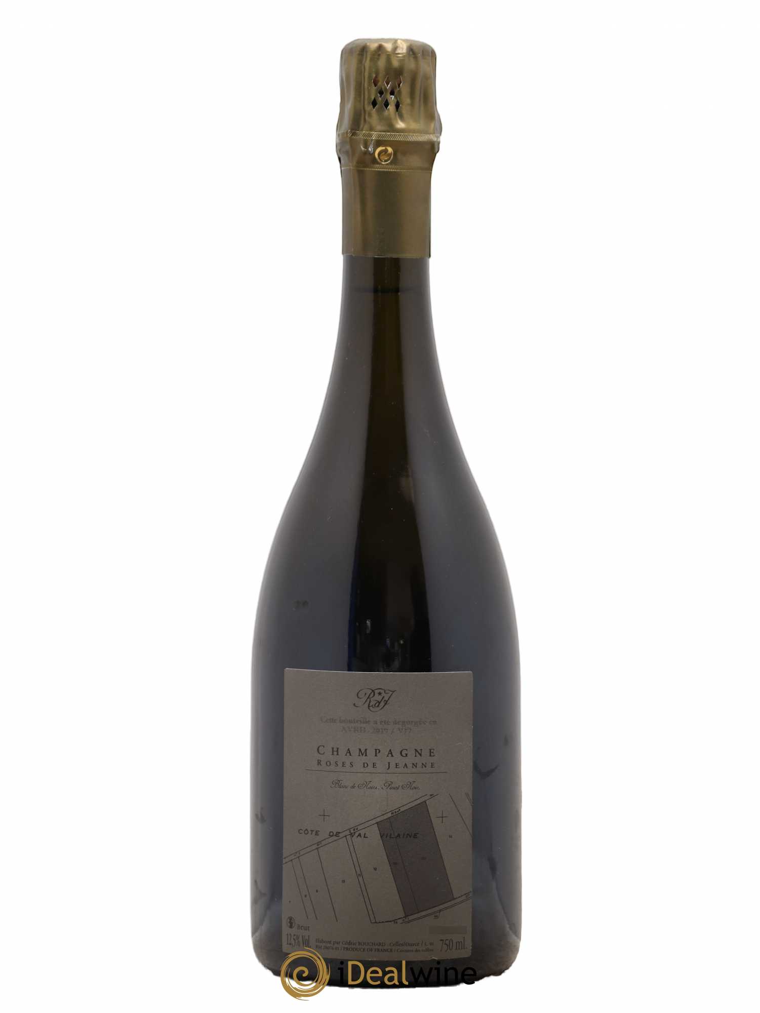 Roses de Jeanne Côte de Val Vilaine Blanc de Noirs Cédric Bouchard Brut 2017 - Lot de 1 bouteille - 0