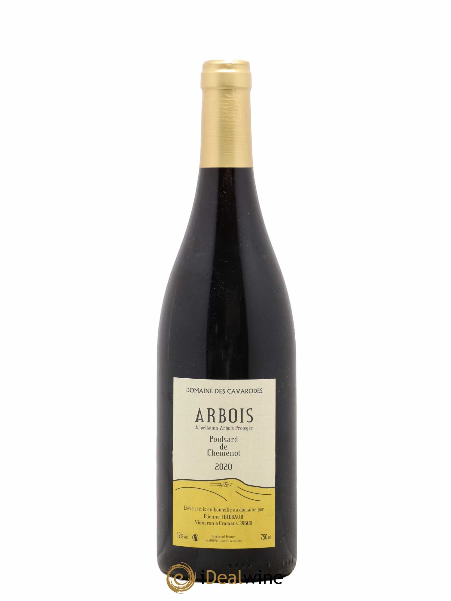 Arbois Poulsard de Chemenot Cavarodes (Domaine des) - Etienne Thiébaud 2020 - Lot de 1 bouteille - 0
