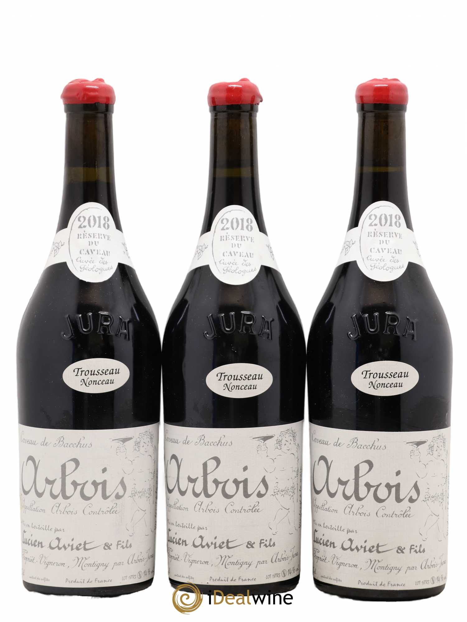 Arbois Trousseau Nonceau Lucien Aviet 2018 - Posten von 3 Flaschen - 0