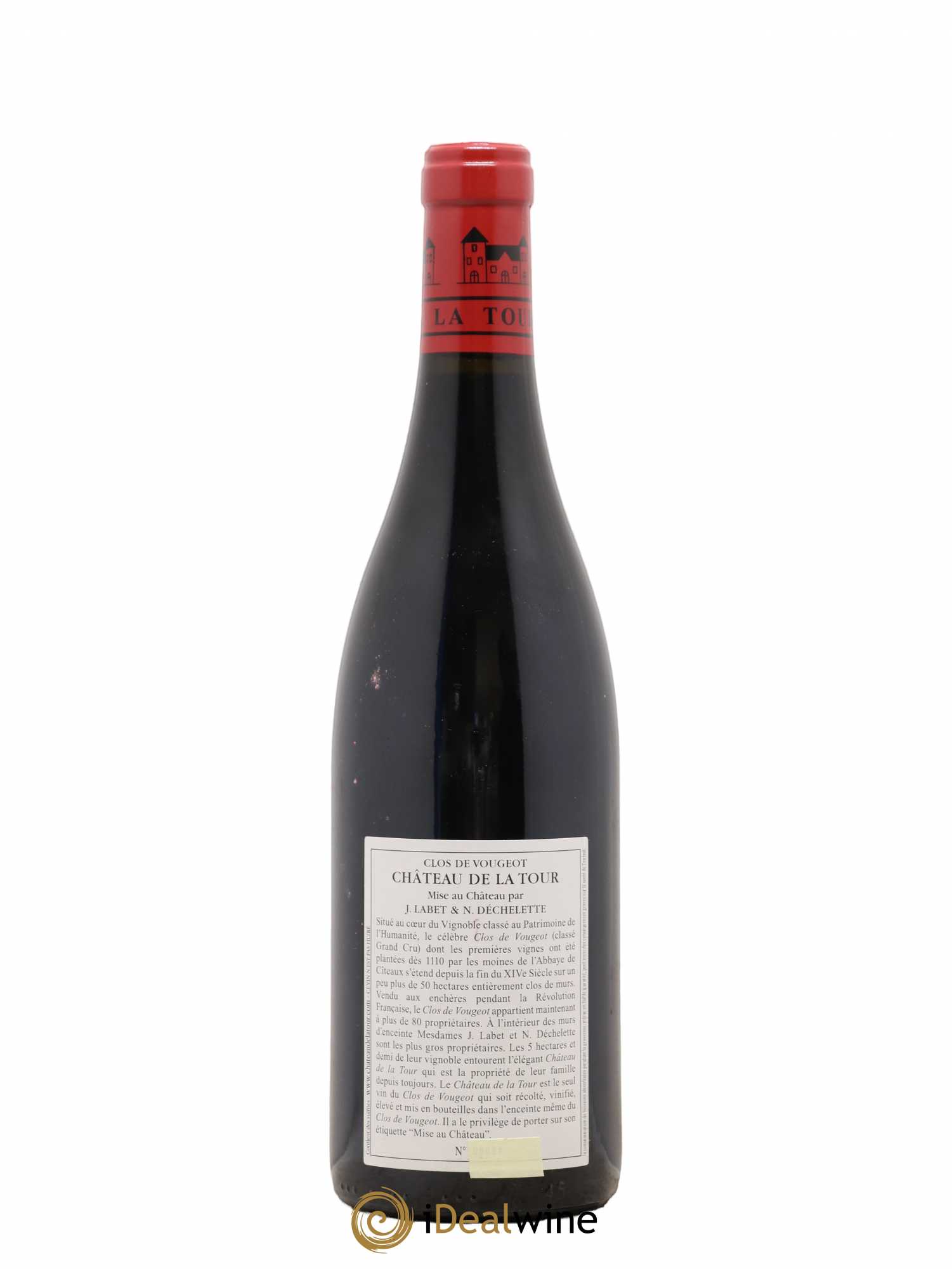 Clos de Vougeot Grand Cru Château de La Tour 2018 - Lot de 1 bouteille - 1