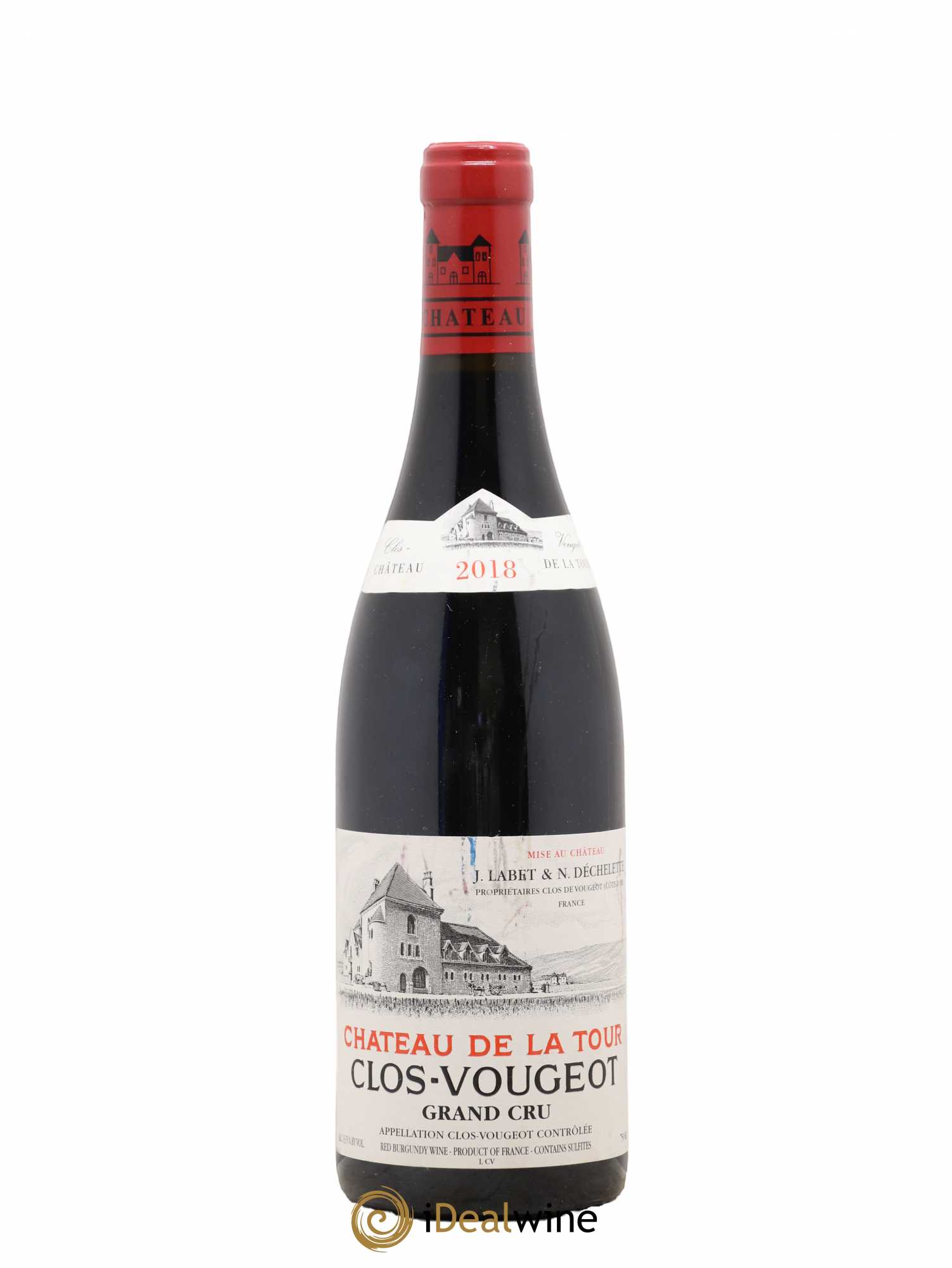 Clos de Vougeot Grand Cru Château de La Tour 2018 - Lot de 1 bouteille - 0