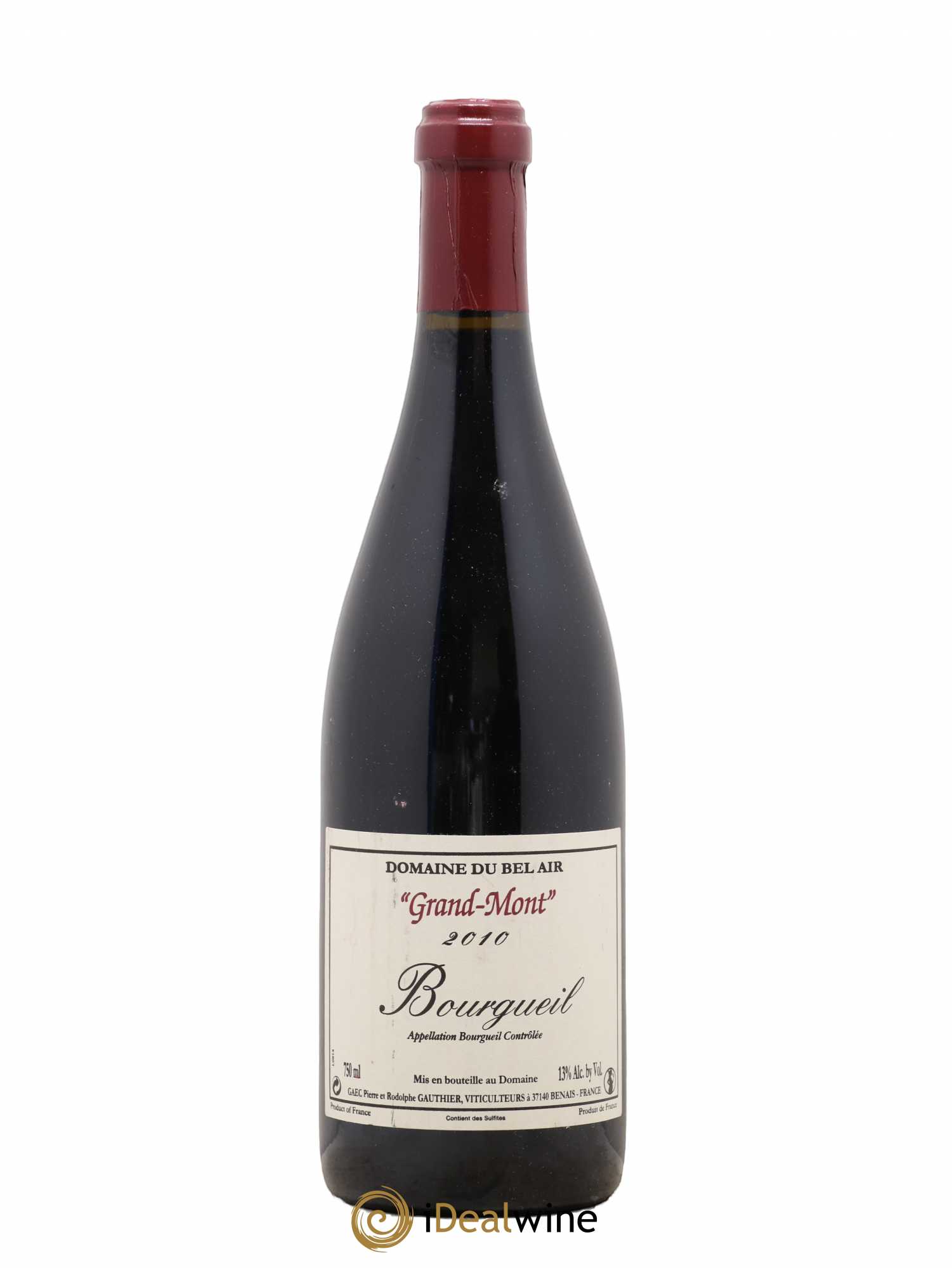 Bourgueil Grand Mont Domaine du Bel Air 2010 - Lot de 1 bouteille - 0