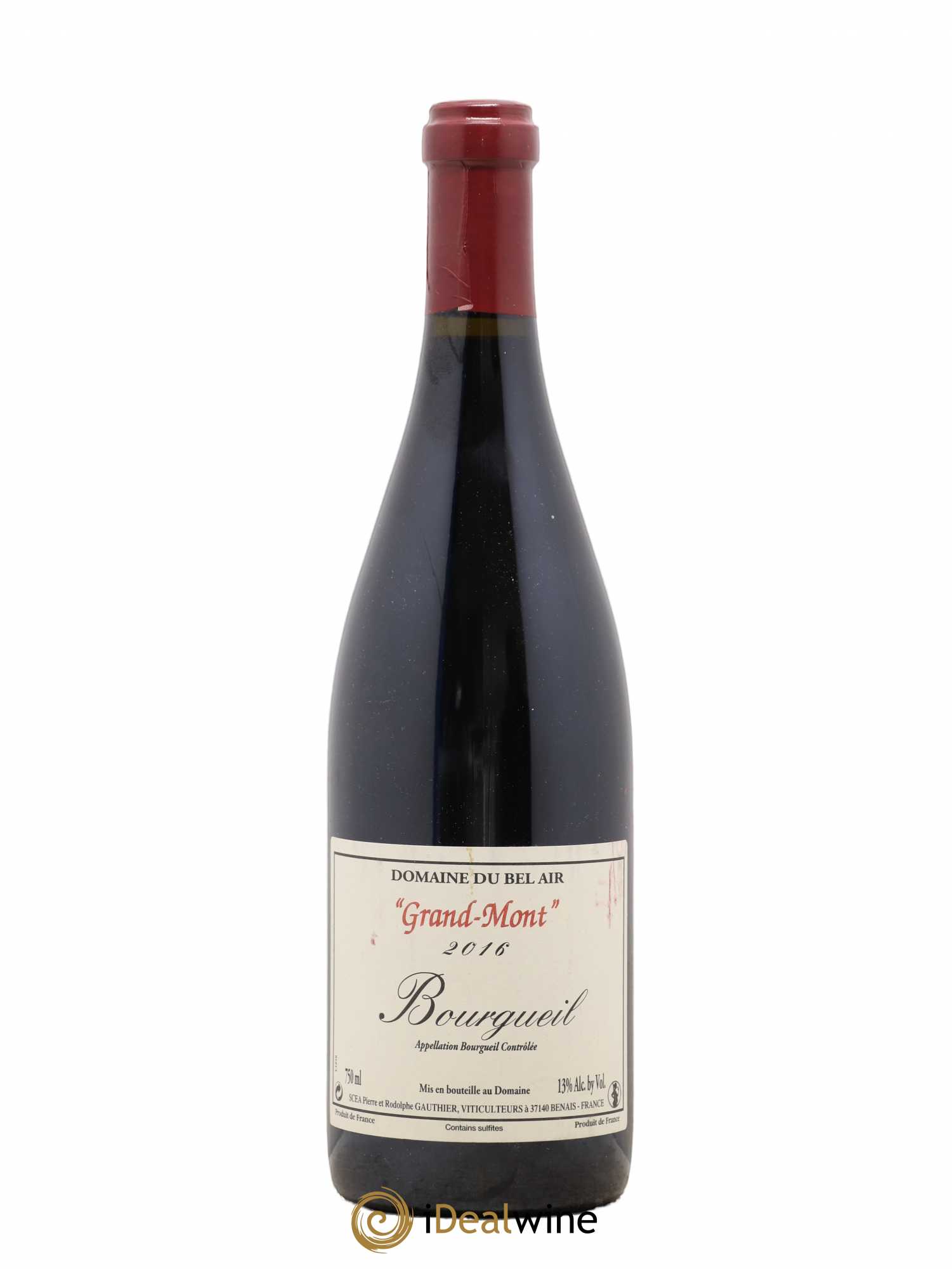 Bourgueil Grand Mont Domaine du Bel Air 2016 - Lot de 1 bouteille - 0