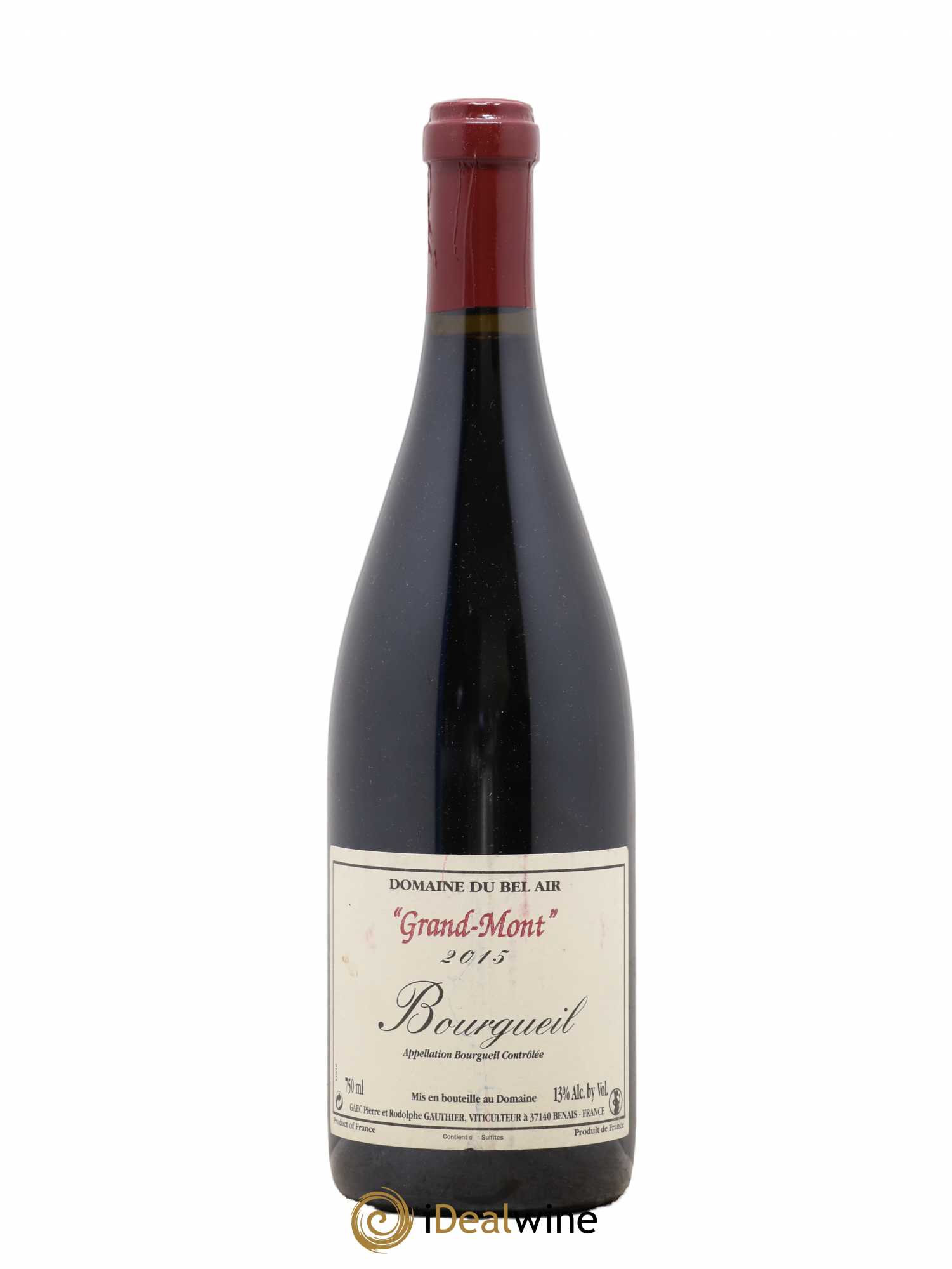 Bourgueil Grand Mont Domaine du Bel Air 2015 - Lot de 1 bouteille - 0