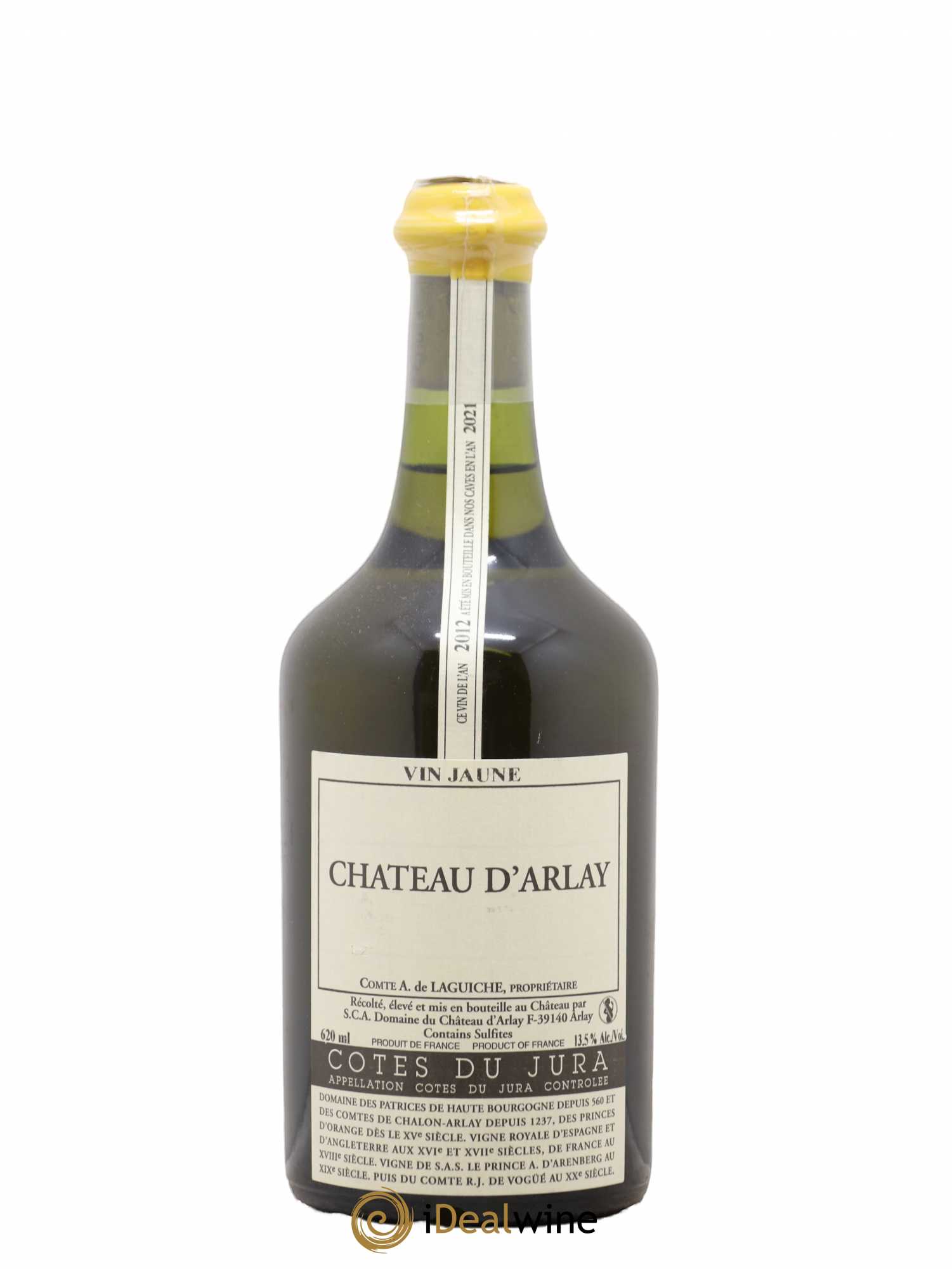 Côtes du Jura Vin jaune Château d'Arlay 2012 - Lot de 1 bouteille - 0