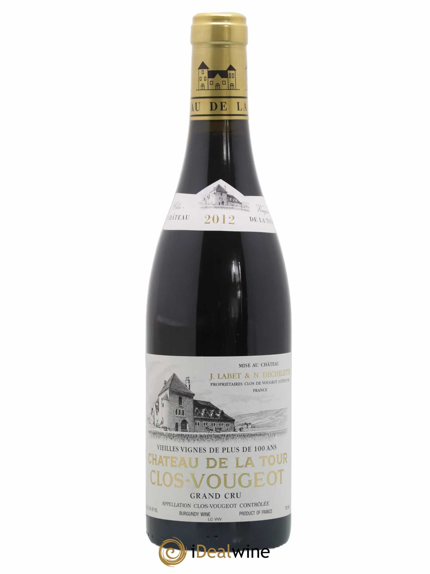 Clos de Vougeot Grand Cru Vieilles Vignes Château de La Tour 2012 - Lot de 1 bouteille - 0