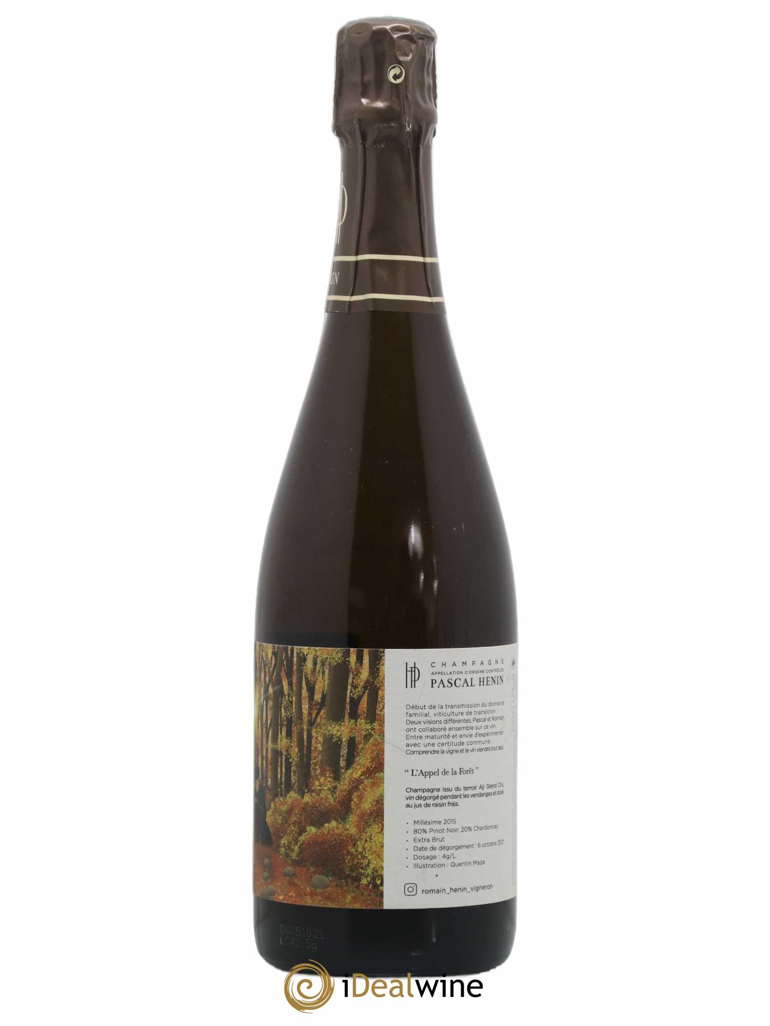 L'Appel de la Fôret Romain Henin 2015 - Lot de 1 bouteille - 0
