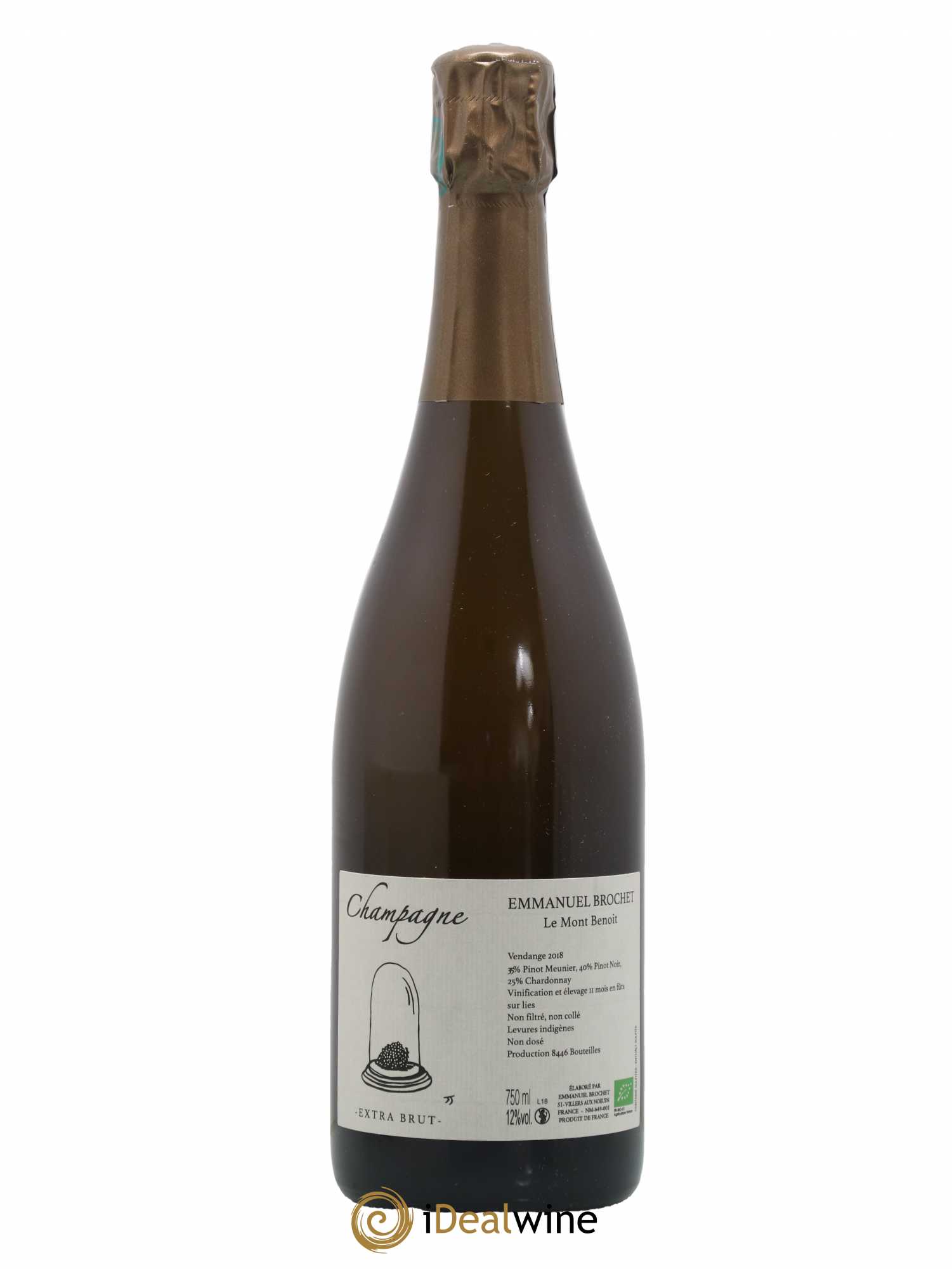Le Mont Benoit Extra-Brut Emmanuel Brochet - Lot de 1 bouteille - 0