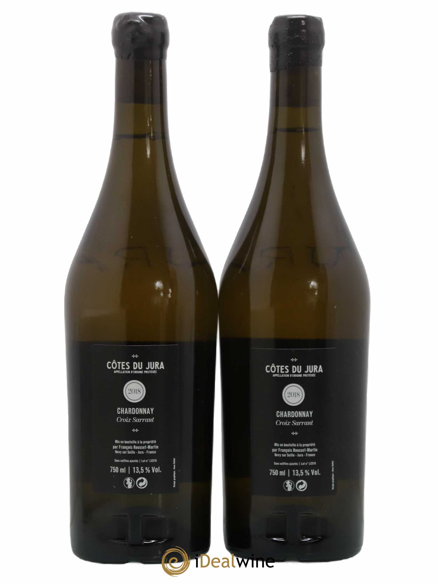Côtes du Jura Chardonnay Croix Sarrant François Rousset Martin 2018 - Lot de 2 bouteilles - 1