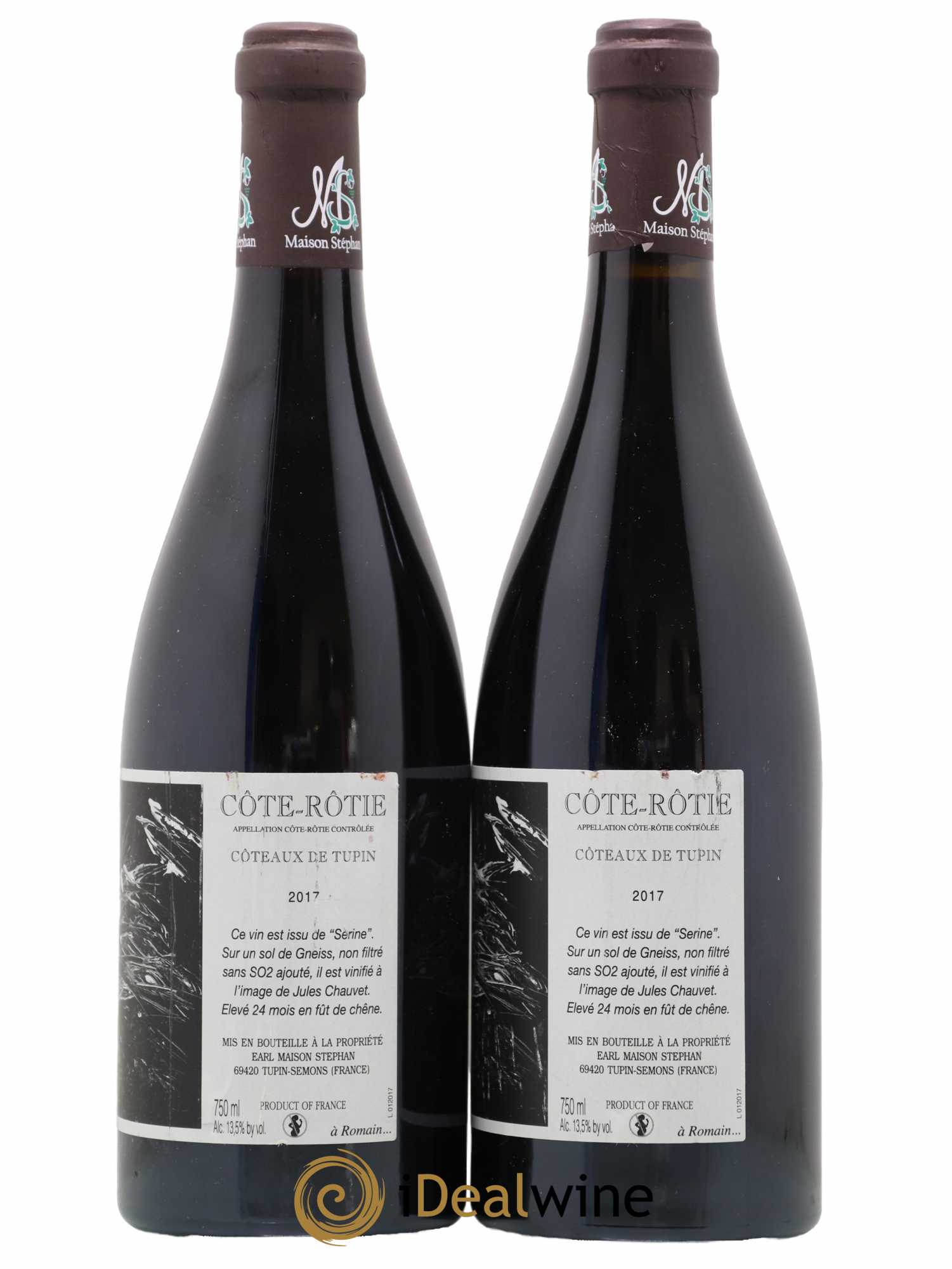 Côte-Rôtie Coteaux de Tupin Jean-Michel Stephan 2017 - Lot de 2 bouteilles - 1