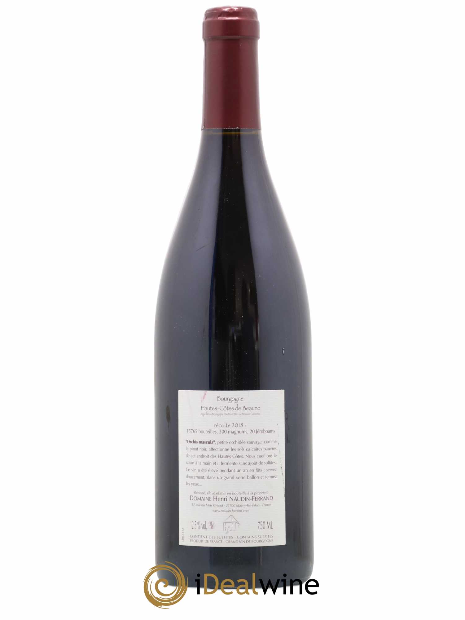 Hautes-Côtes de Beaune Orchis Mascula Naudin-Ferrand (Domaine) 2018 - Lot de 1 bouteille - 1