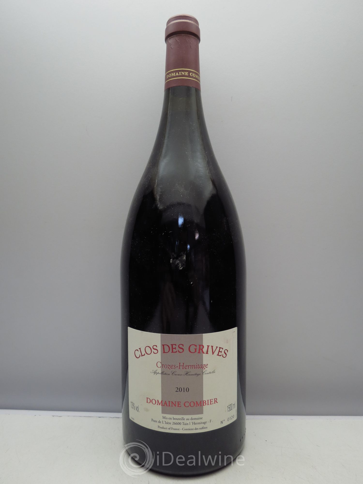 Crozes-Hermitage Clos des Grives Combier 2010 - Lot de 1 magnum - 0