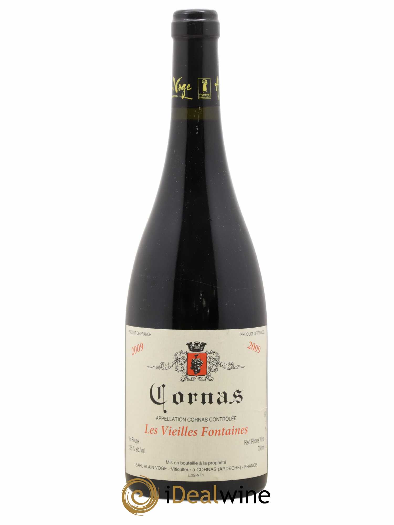 Cornas Les Vieilles Fontaines Alain Voge (Domaine) 2009 - Lot de 1 bouteille - 0
