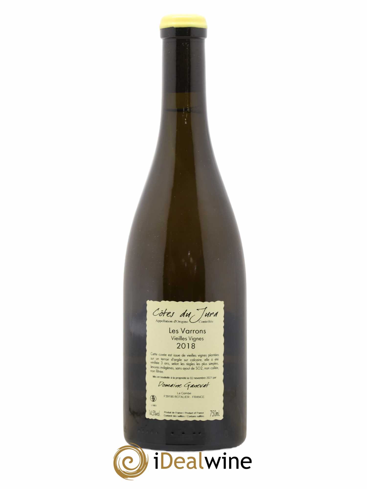 Côtes du Jura Les Varrons Vieilles Vignes Jean-François Ganevat (Domaine) 2018 - Lot de 1 bouteille - 1