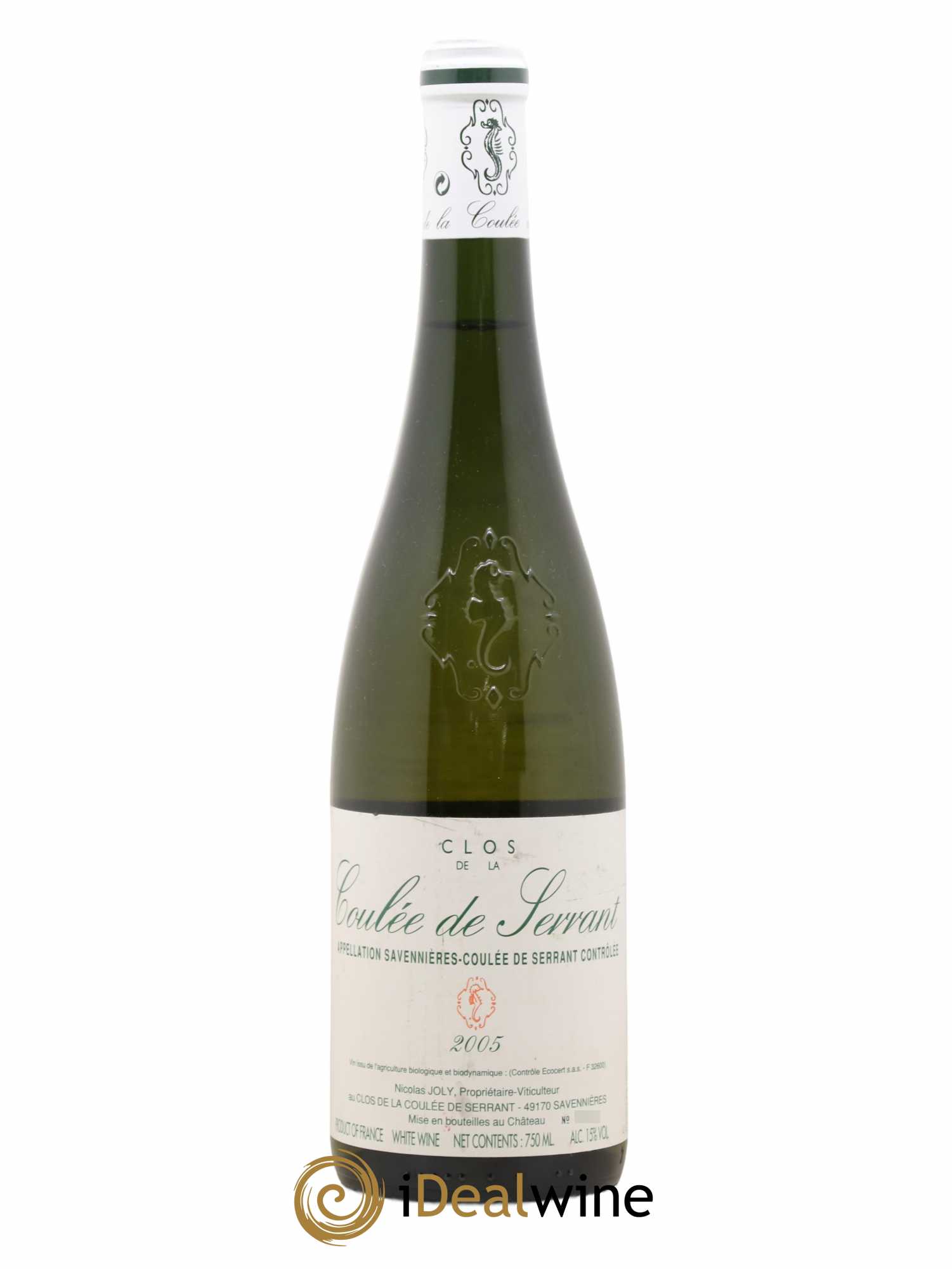 Savennières Clos de la Coulée de Serrant Vignobles de la Coulée de Serrant - Nicolas Joly 2005 - Lot de 1 bouteille - 0