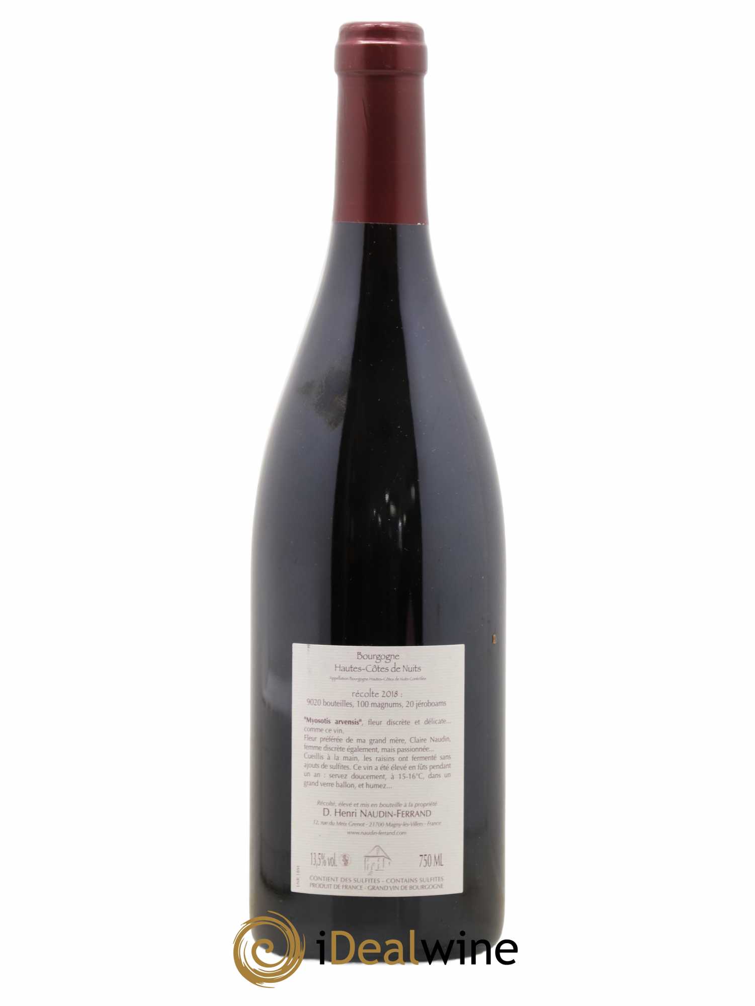 Hautes-Côtes de Nuits Myosotis Arvensis Naudin-Ferrand (Domaine) 2018 - Lot de 1 bouteille - 1