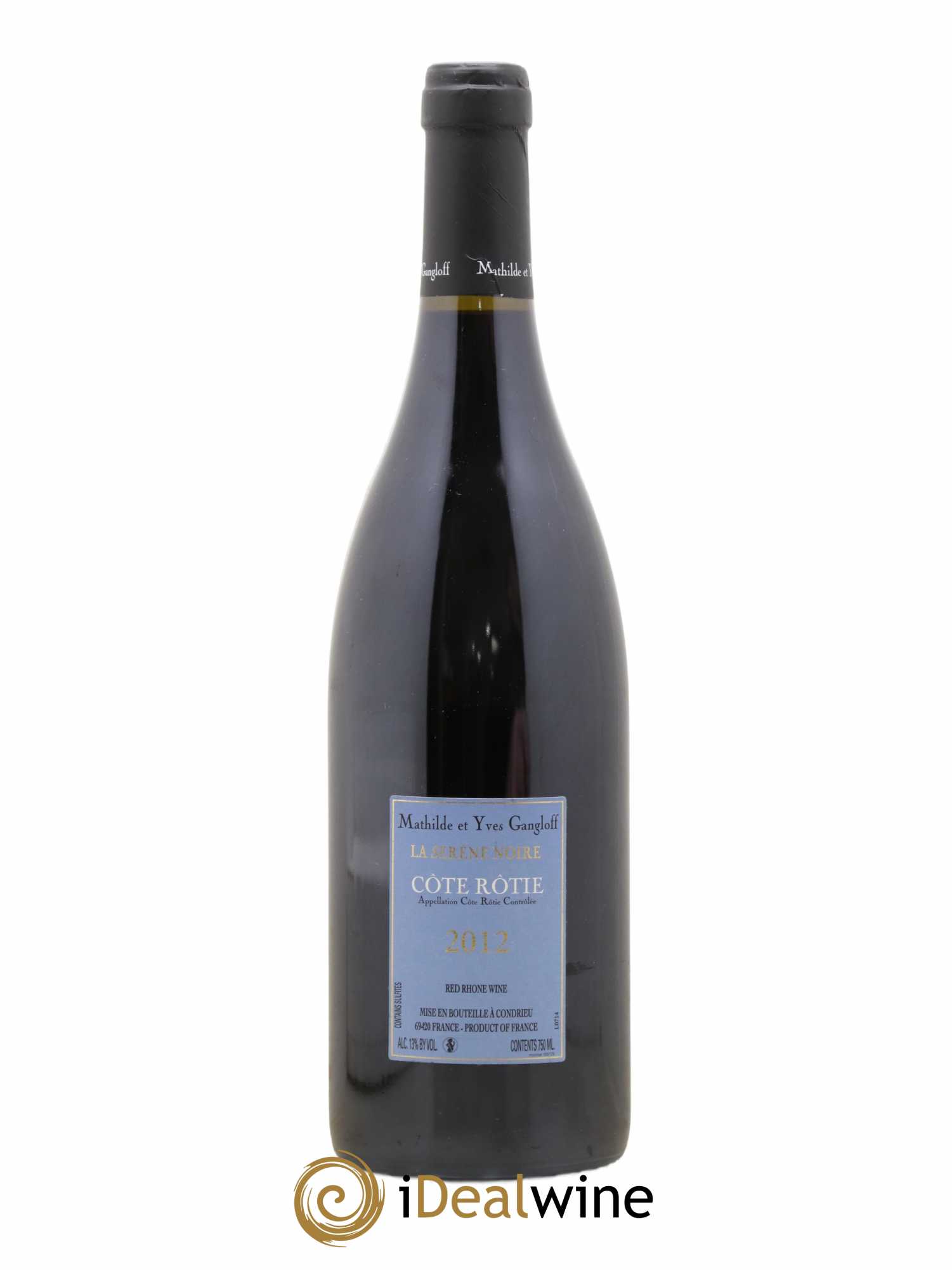 Côte-Rôtie La Sereine Noire Gangloff (Domaine) 2012 - Lot de 1 bouteille - 1