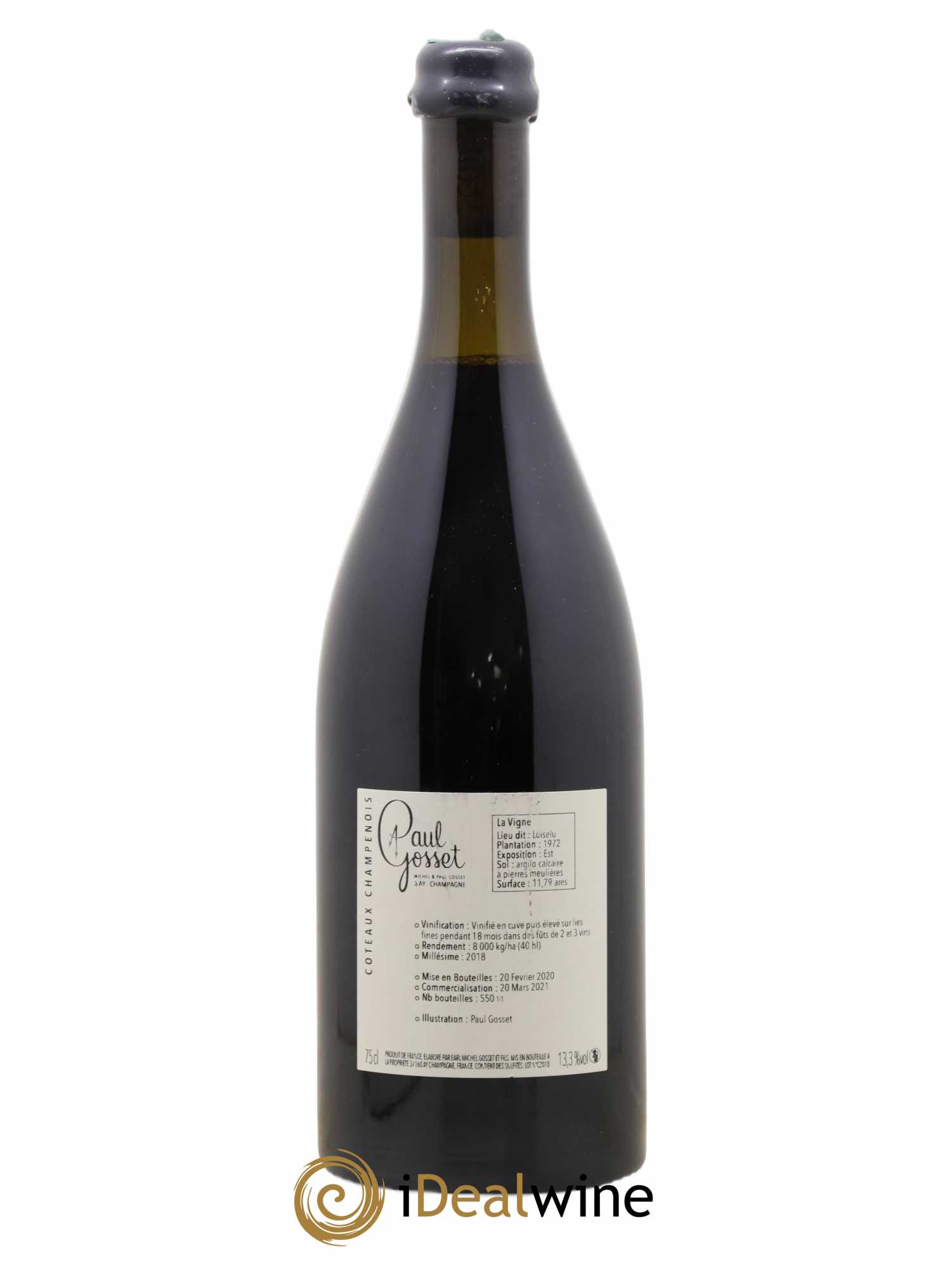 Coteaux Champenois Rouge d'Ay Paul Gosset 2018 - Lot de 1 bouteille - 1