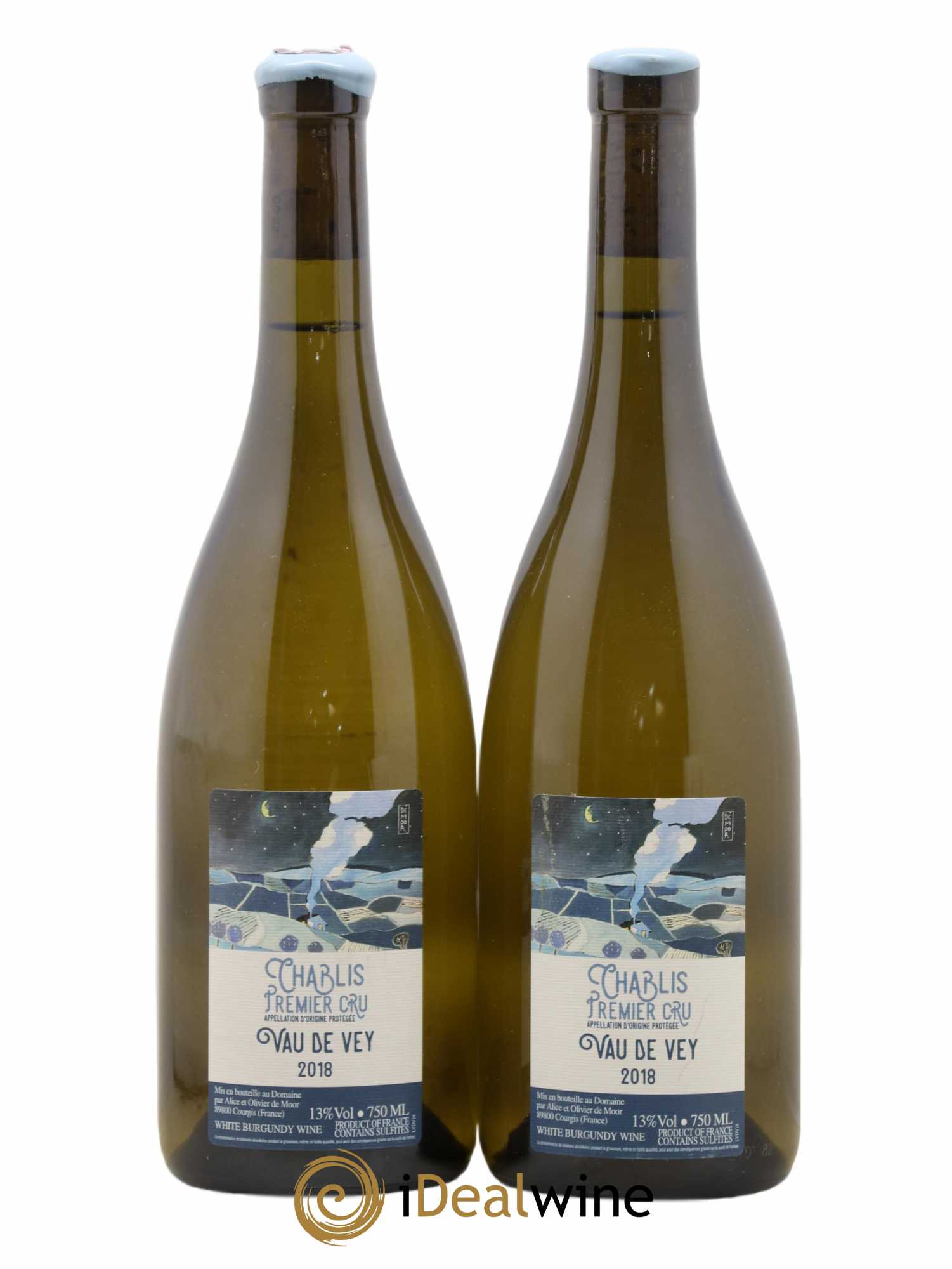 Chablis 1er Cru Vau de Vey Alice et Olivier De Moor 2018 - Lot de 2 bouteilles - 0