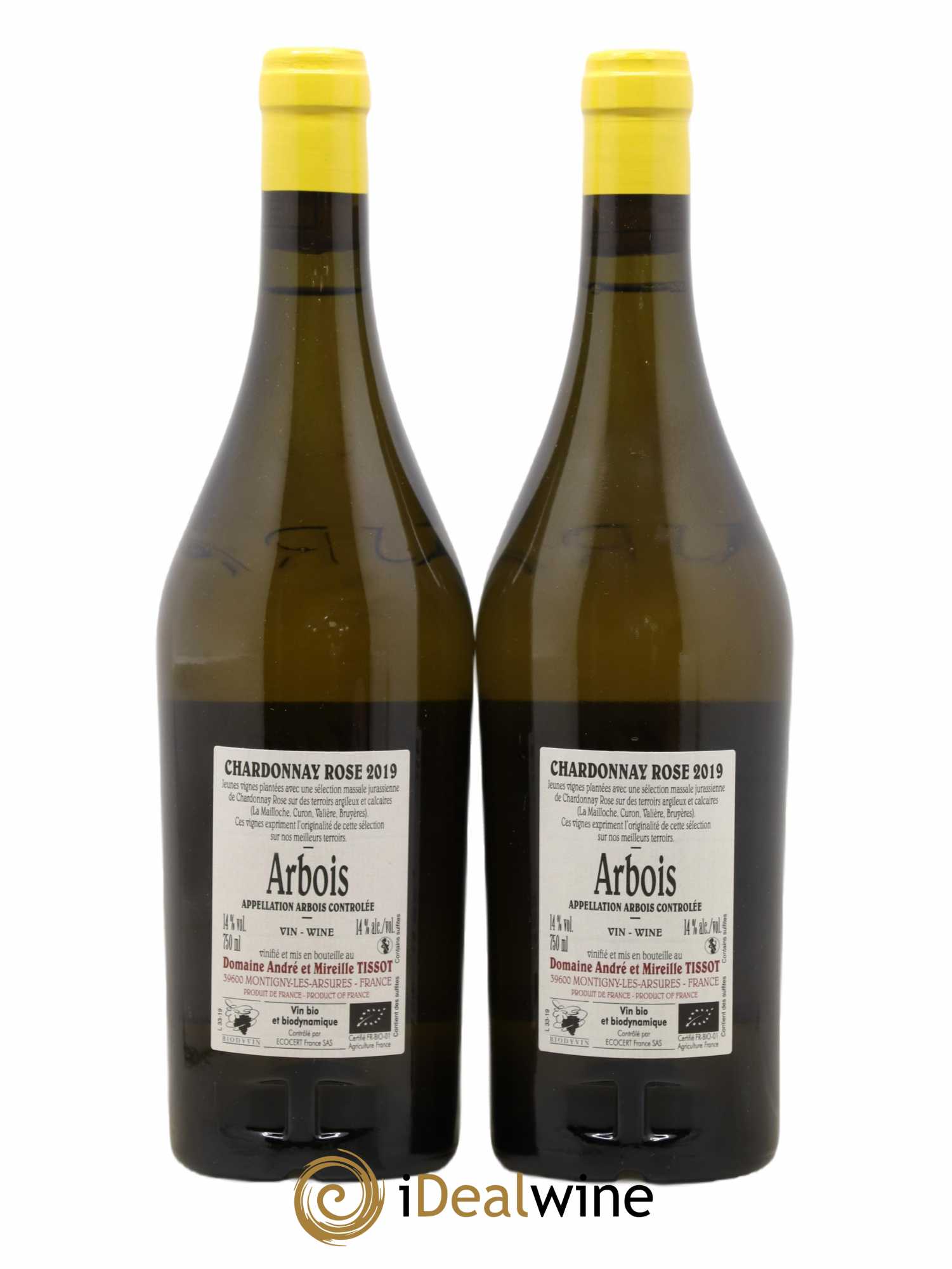 Arbois Rose Massale Bénédicte et Stéphane Tissot 2019 - Lot de 2 bouteilles - 1