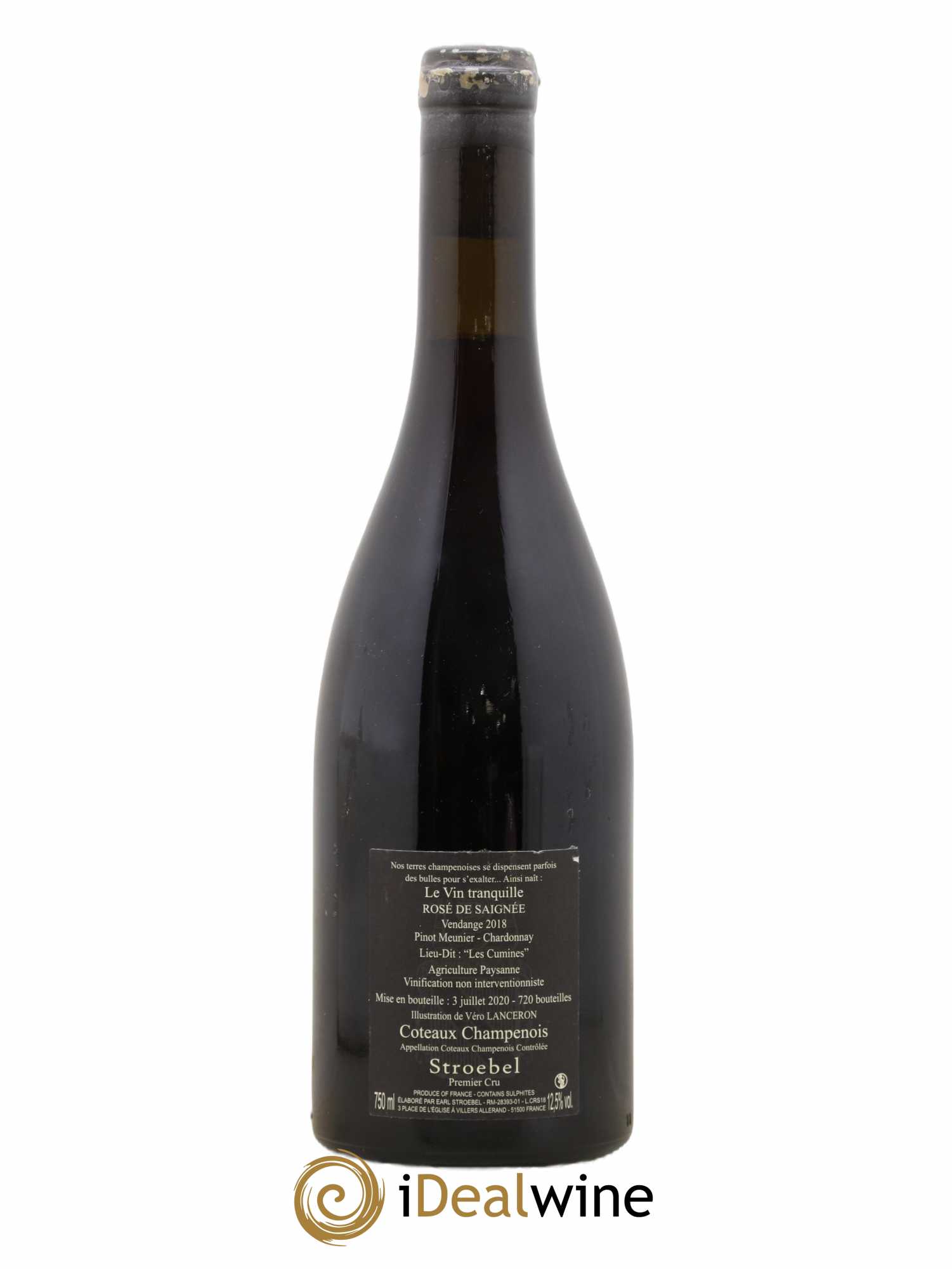 Coteaux Champenois Rosé de Saignée Stroebel 2018 - Posten von 1 Flasche - 1