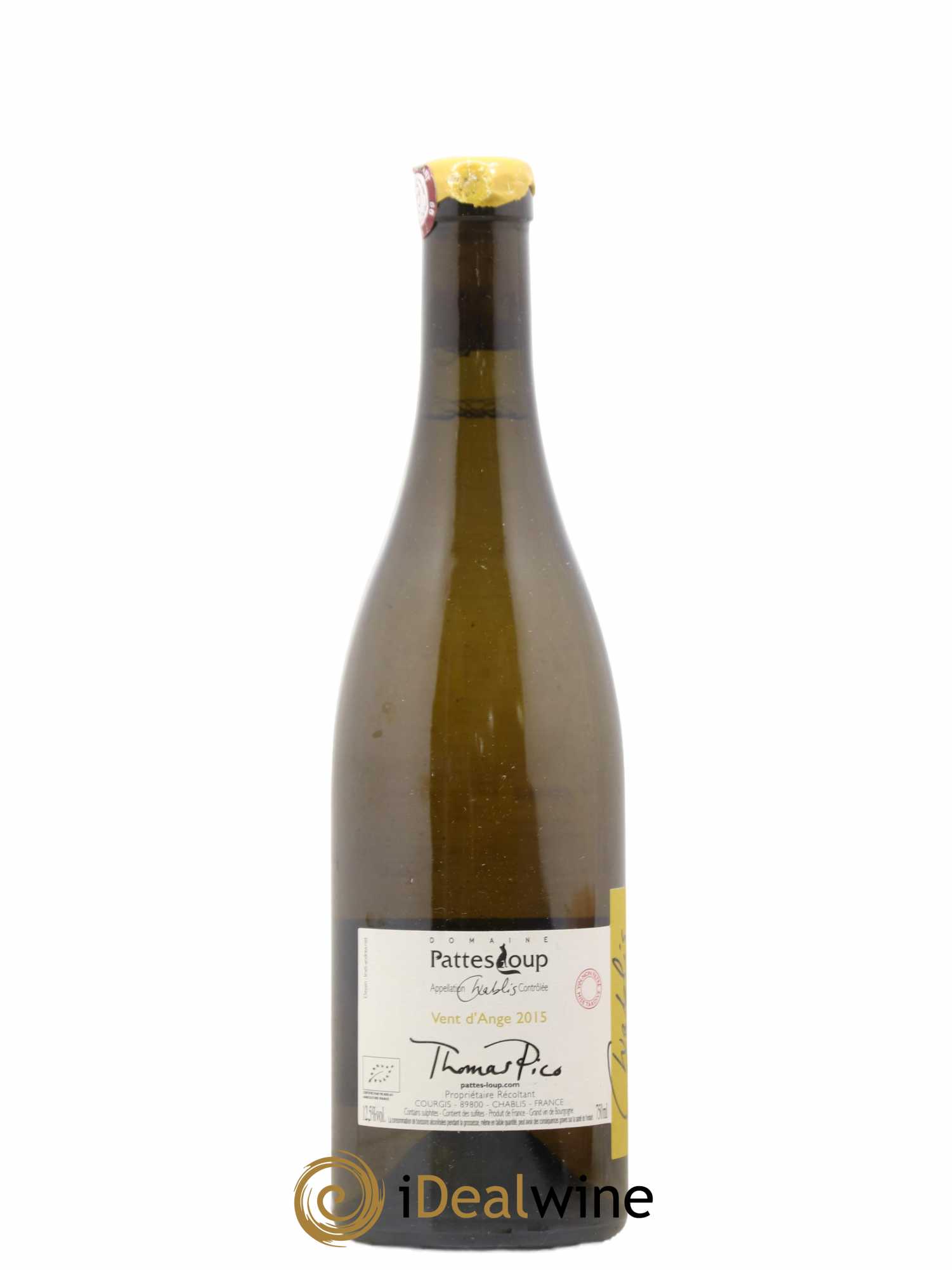 Chablis Vent d'Ange Pattes Loup (Domaine) 2015 - Lot de 1 bouteille - 1