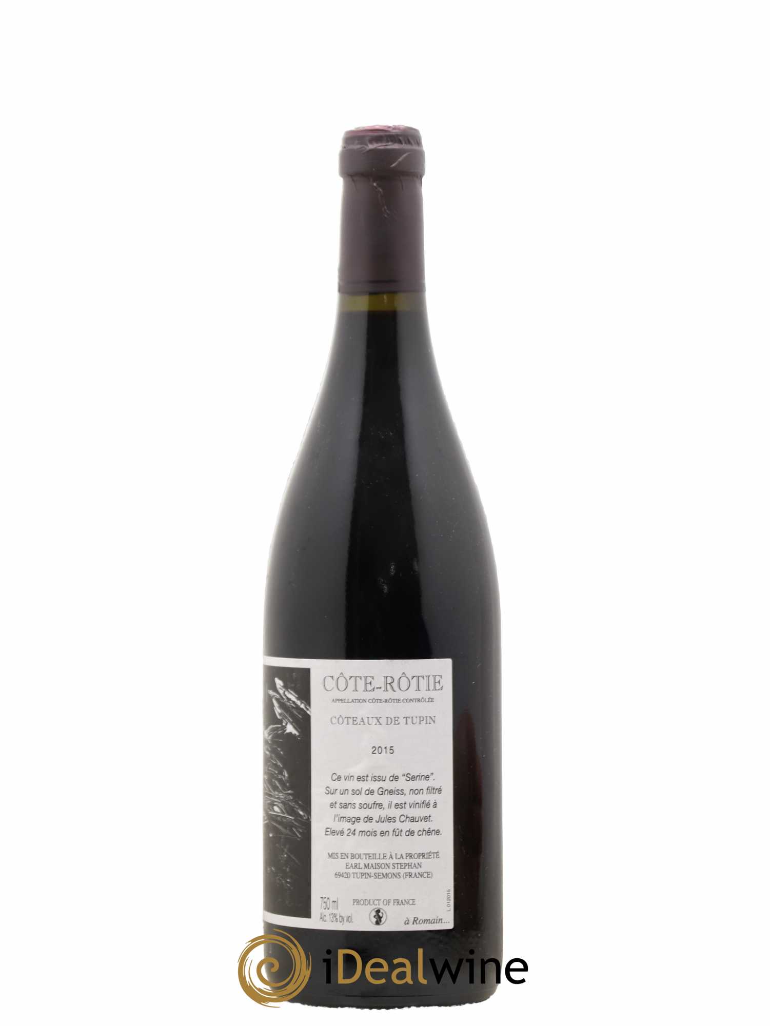 Côte-Rôtie Coteaux de Tupin Jean-Michel Stephan 2015 - Lot de 1 bouteille - 1