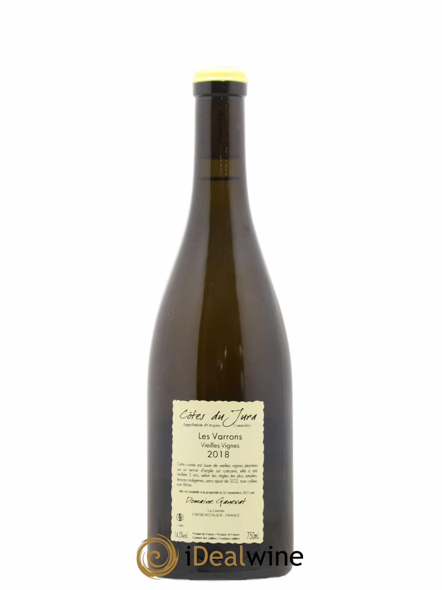 Côtes du Jura Les Varrons Vieilles Vignes Jean-François Ganevat (Domaine) 2018 - Lot de 1 bouteille - 1