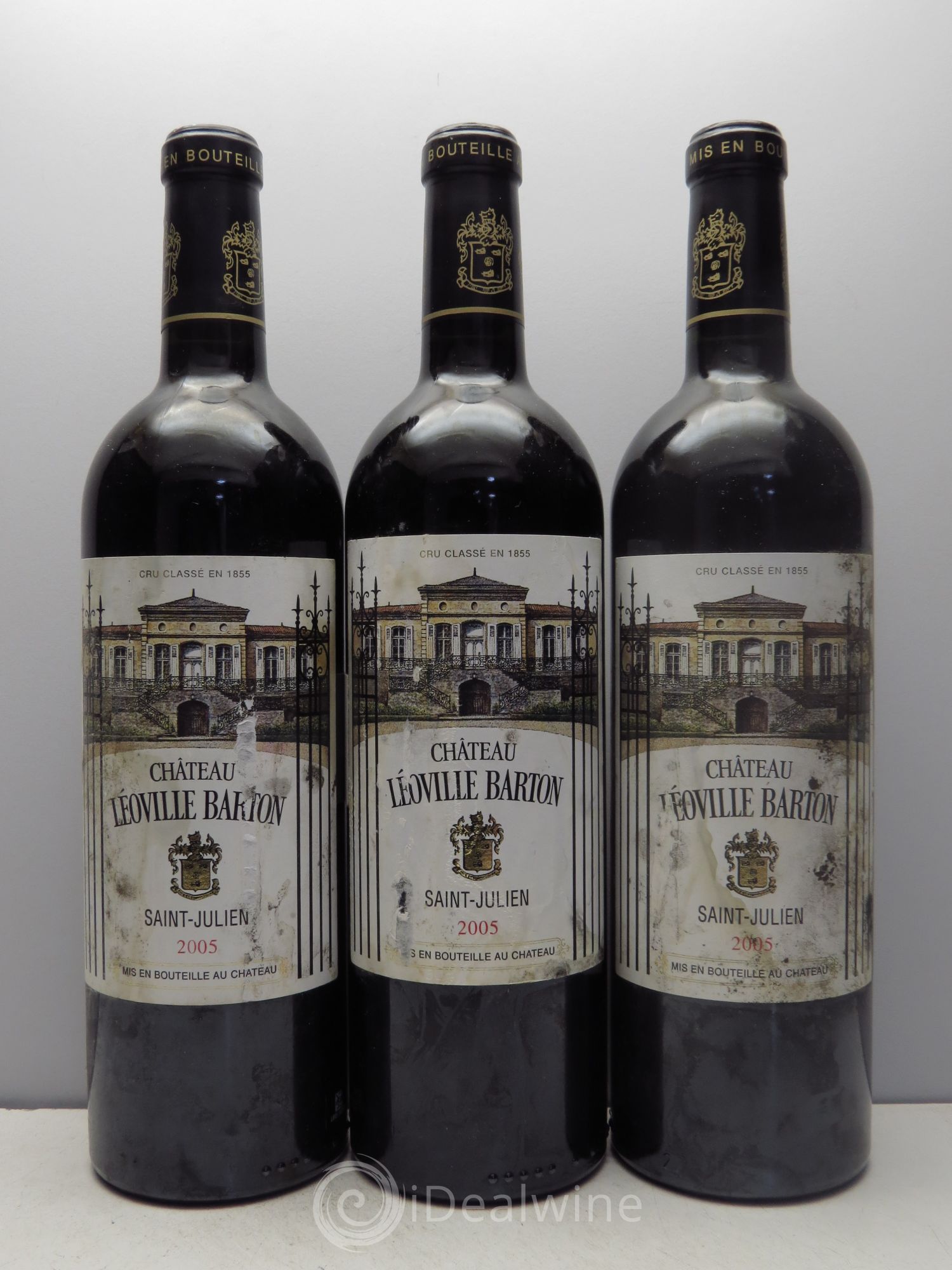 Château Léoville Barton 2ème Grand Cru Classé 2005 - Lot de 3 bouteilles - 0