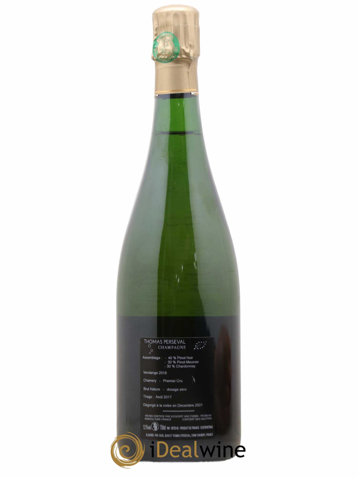 Champagne Art'Terres Thomas Perseval 2016 - Posten von 1 Flasche - 1