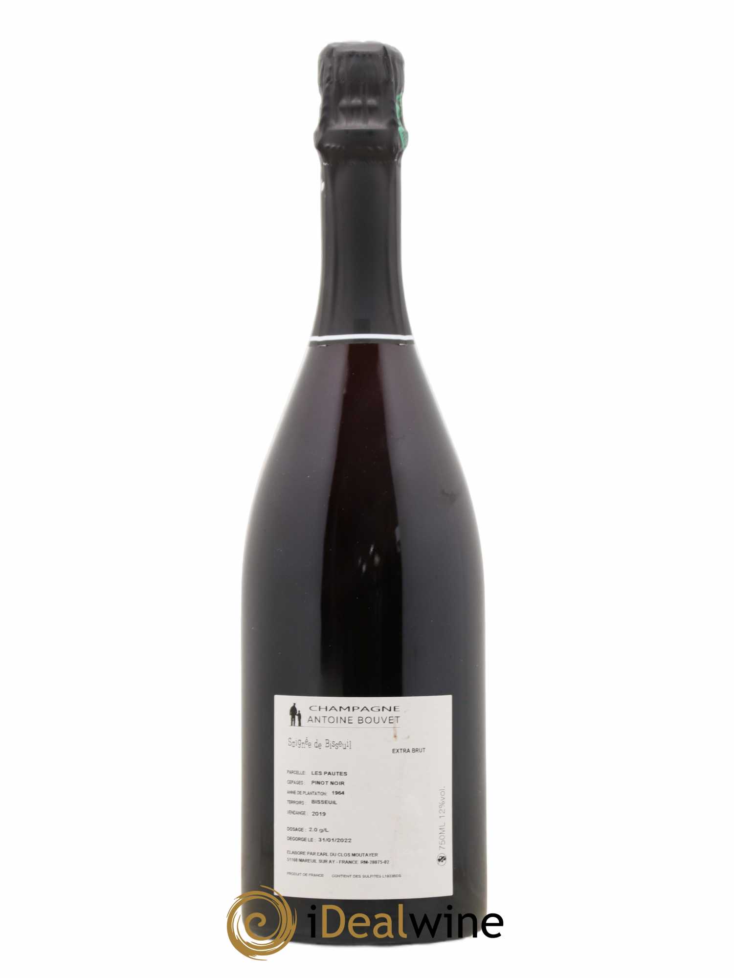 Champagne - Rosé de saignée cuvée Saignée de Bisseuil Domaine Antoine Bouvet 2019 - Posten von 1 Flasche - 1