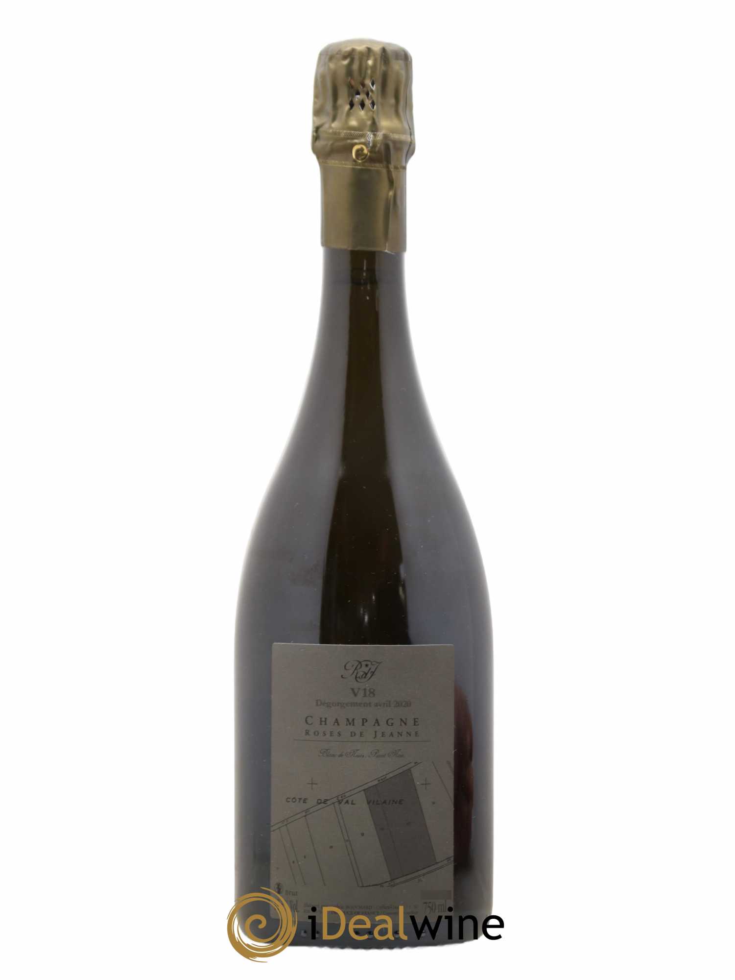 Roses de Jeanne Côte de Val Vilaine Blanc de Noirs Cédric Bouchard 2018 - Lot de 1 bouteille - 1