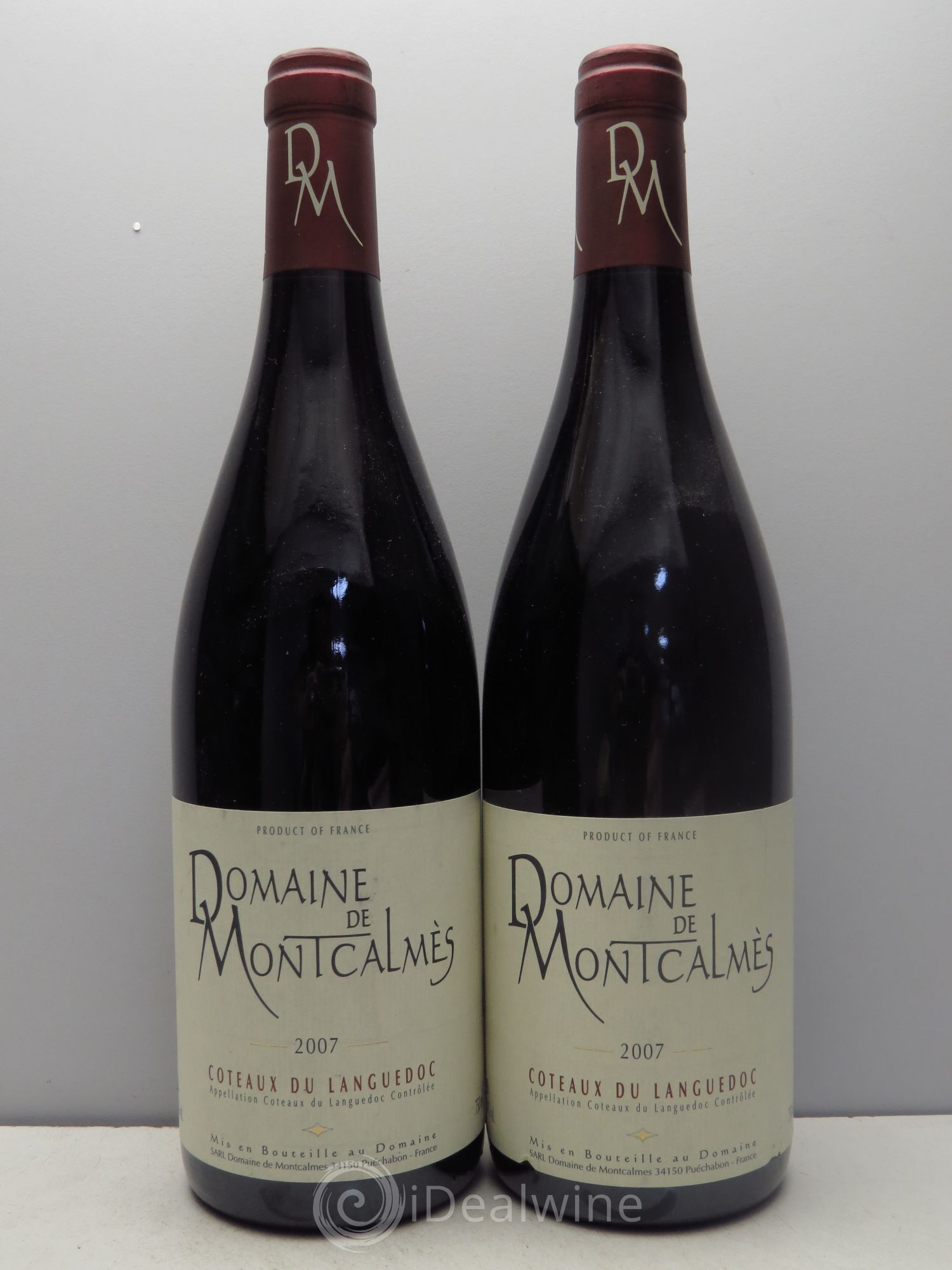 Terrasses du Larzac Domaine de Montcalmès Frédéric Pourtalié 2007 - Lot de 2 bouteilles - 0