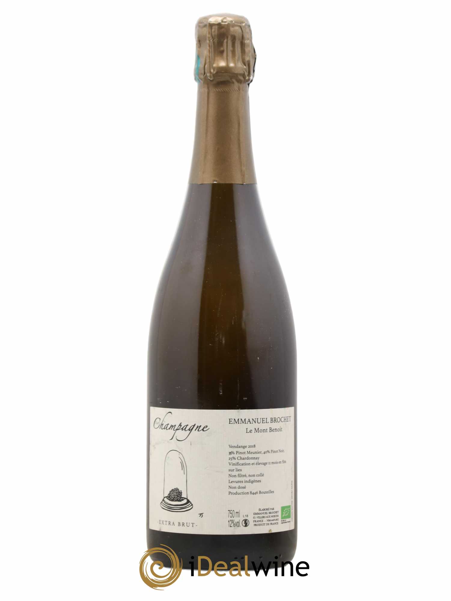 Le Mont Benoit Extra-Brut Emmanuel Brochet 2018 - Lot de 1 bouteille - 0