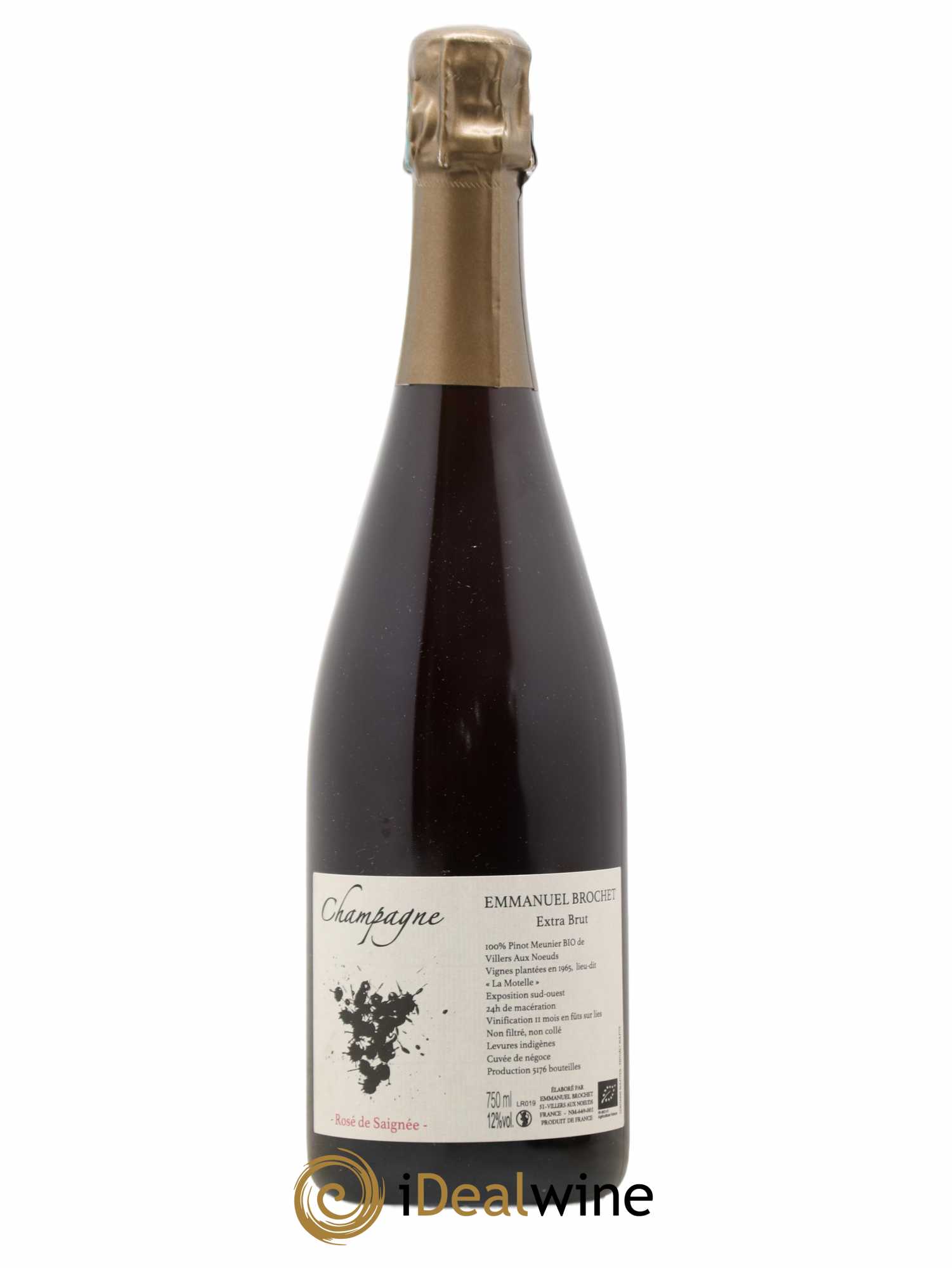 Rosé de Saignée Extra-Brut Emmanuel Brochet 2019 - Lot de 1 bouteille - 0