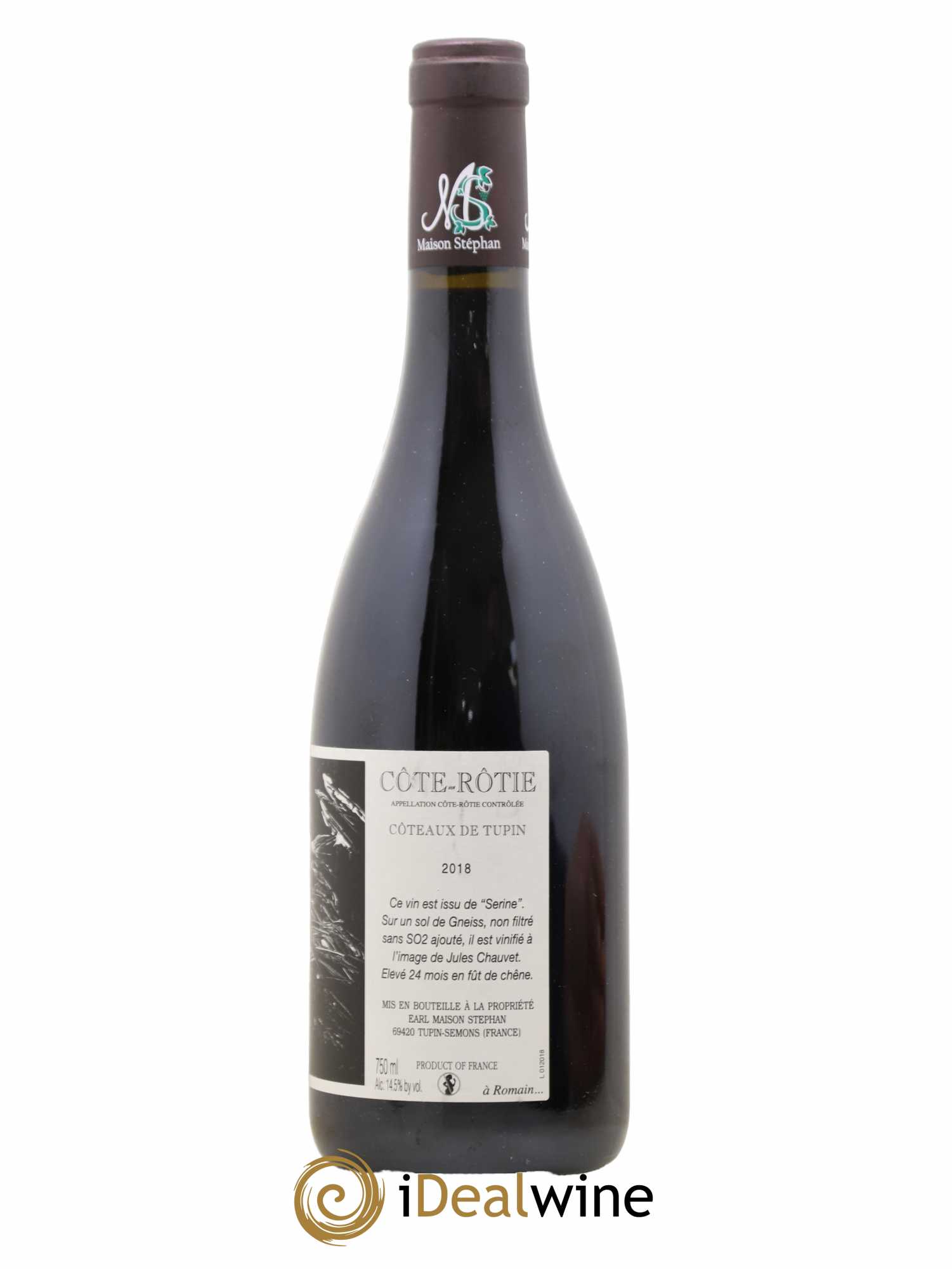 Côte-Rôtie Coteaux de Tupin Jean-Michel Stephan 2018 - Lot de 1 bouteille - 1