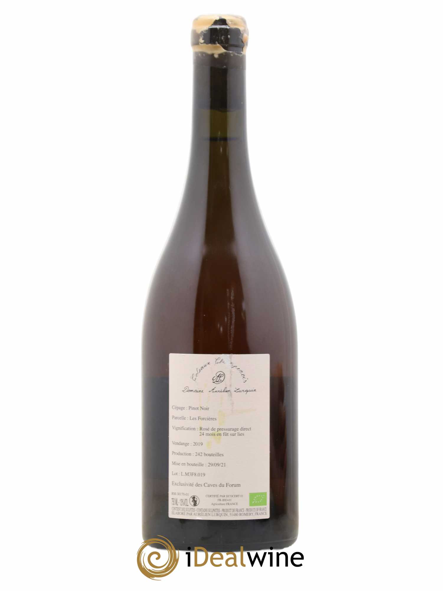 Coteaux Champenois Les forcières Domaine Lurquin 2019 - Posten von 1 Flasche - 1