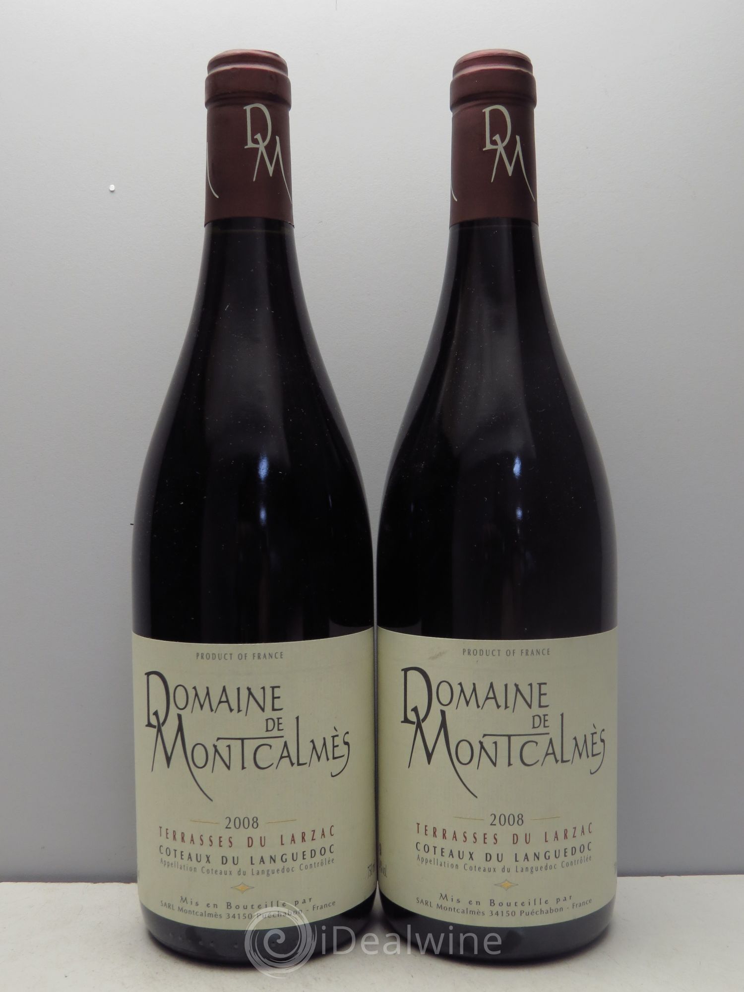 Terrasses du Larzac Domaine de Montcalmès Frédéric Pourtalié 2008 - Lot de 2 bouteilles - 0