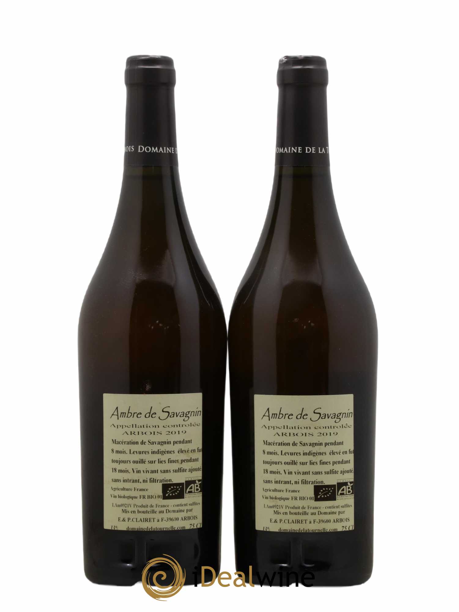 Arbois Ambre de Savagnin Domaine de la Tournelle 2019 - Posten von 2 Flaschen - 1