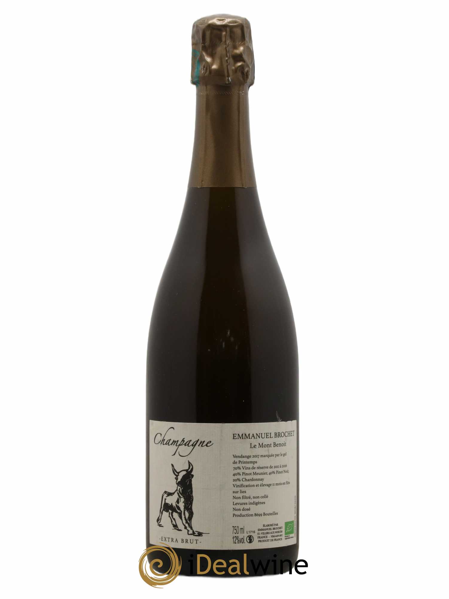 Le Mont Benoit Extra-Brut Emmanuel Brochet 2017 - Lot de 1 bouteille - 0
