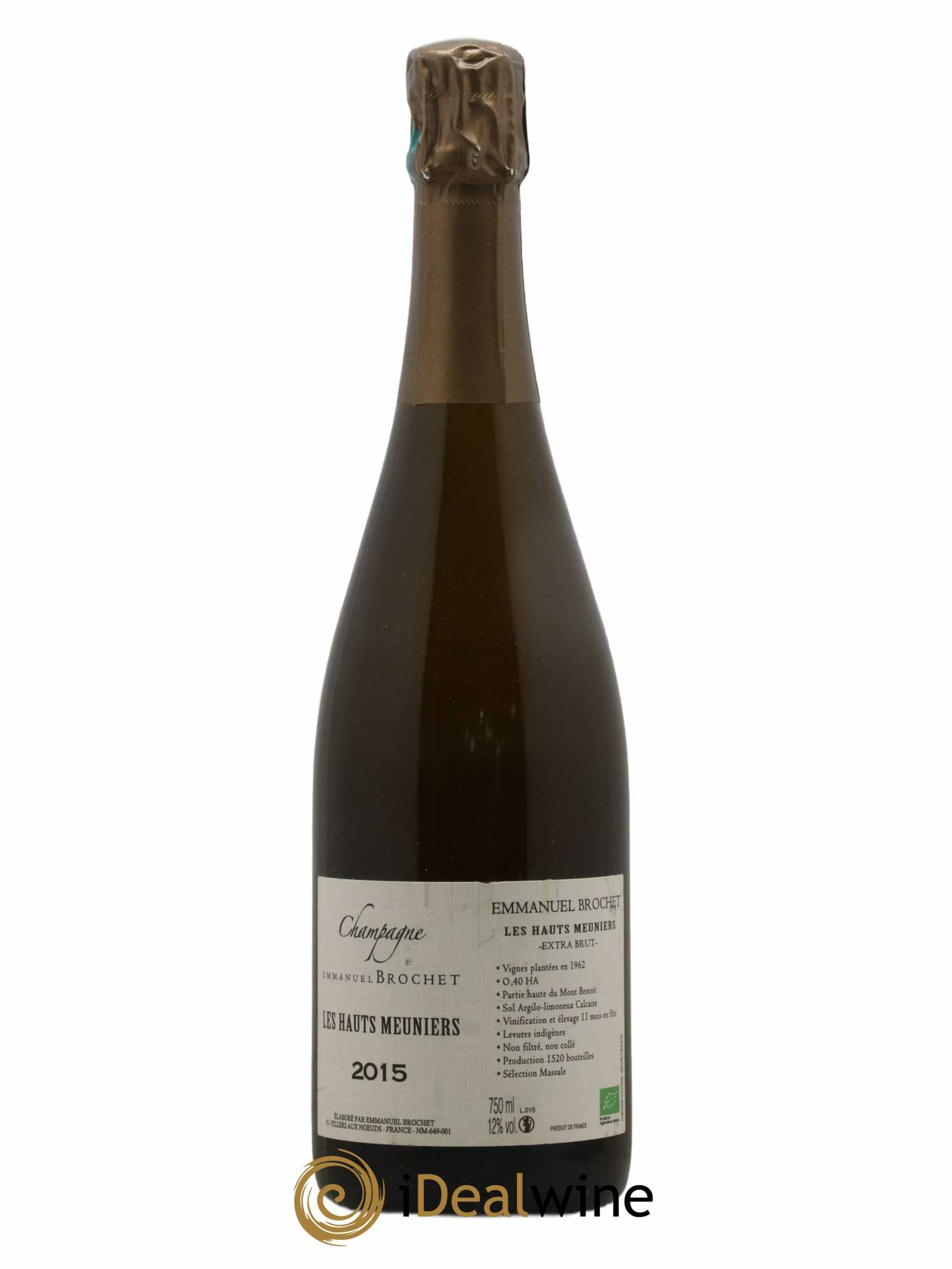 Les Hauts Meuniers Extra-Brut Emmanuel Brochet 2015 - Lot de 1 bouteille - 0