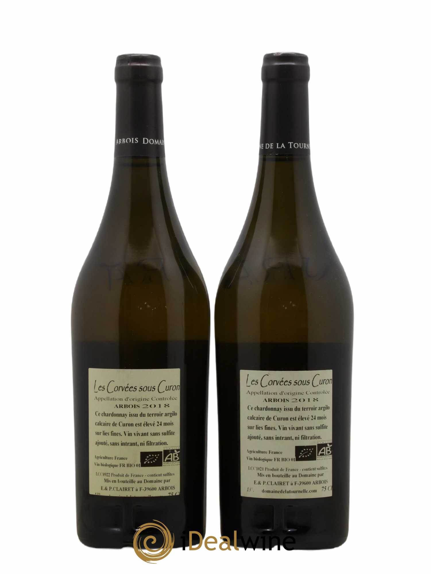 Arbois Les Corvées sous Curon Domaine de la Tournelle Chardonnay 2018 - Posten von 2 Flaschen - 1