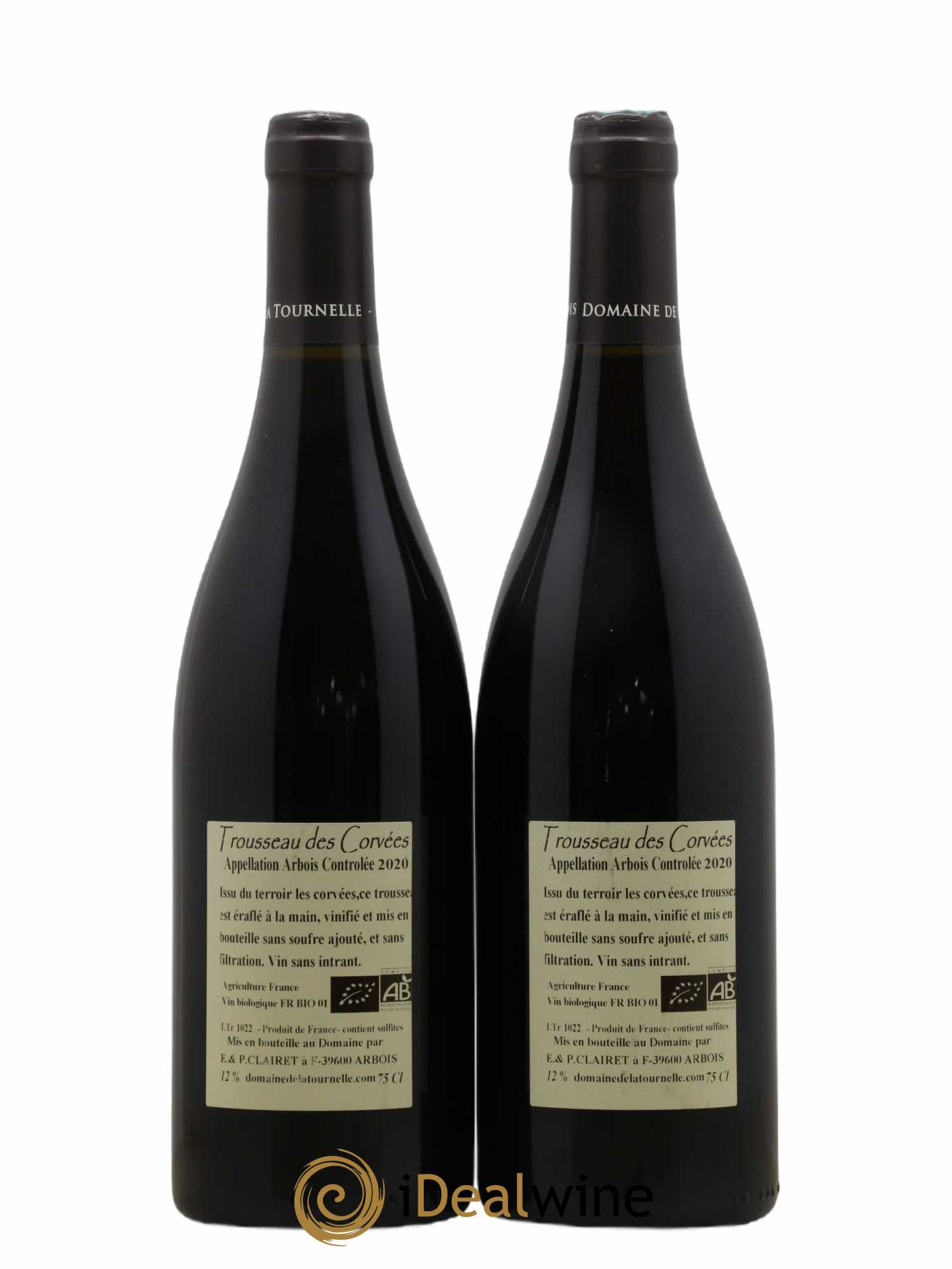 Arbois Trousseau des Corvées Domaine de la Tournelle 2020 - Lot of 2 bottles - 1