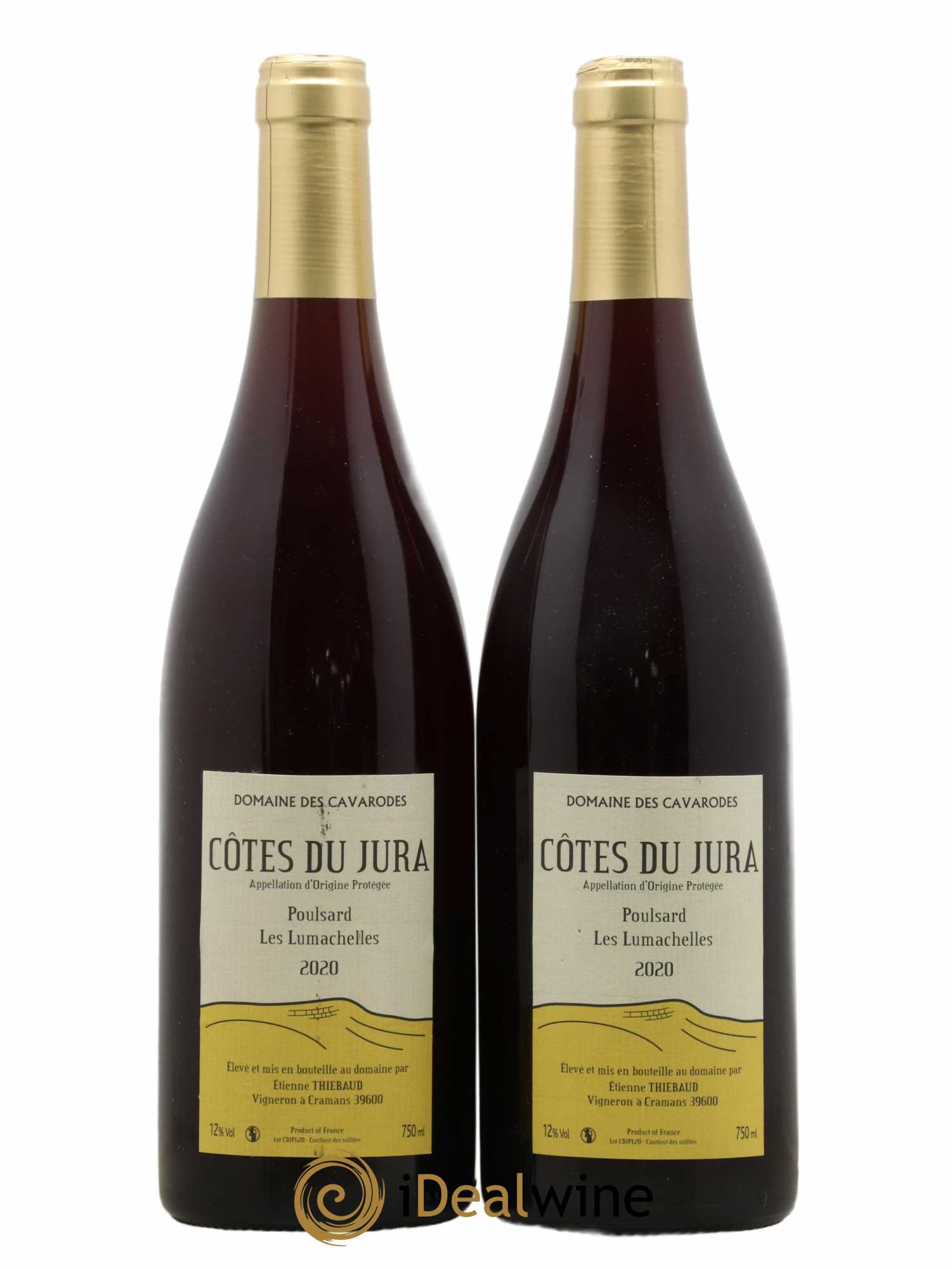 Côtes du Jura Poulsard Les Lumachelles Cavarodes (Domaine des) - Etienne Thiébaud 2020 - Lot de 2 bouteilles - 0