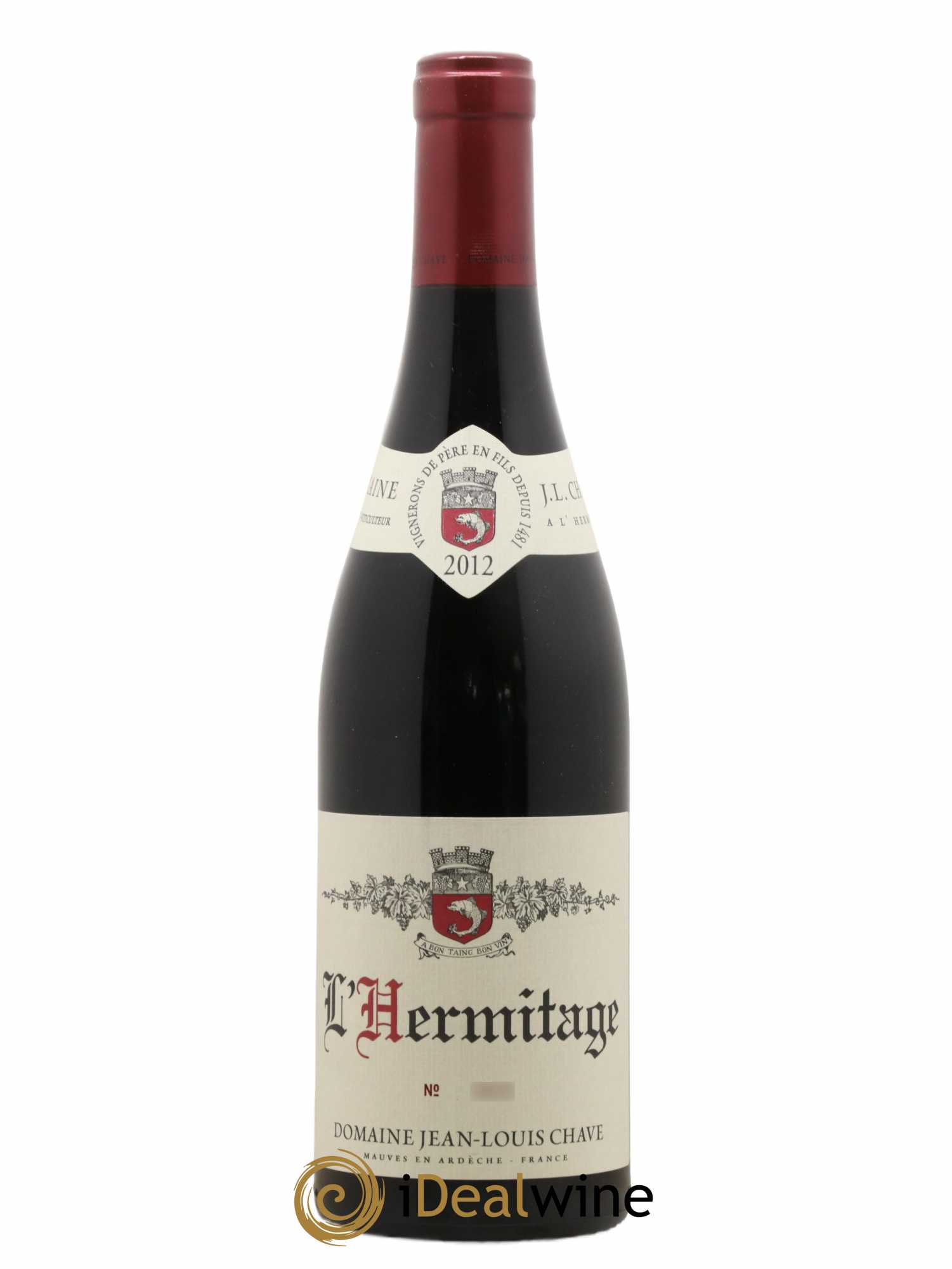 Hermitage Jean-Louis Chave 2012 - Lot de 1 bouteille - 0