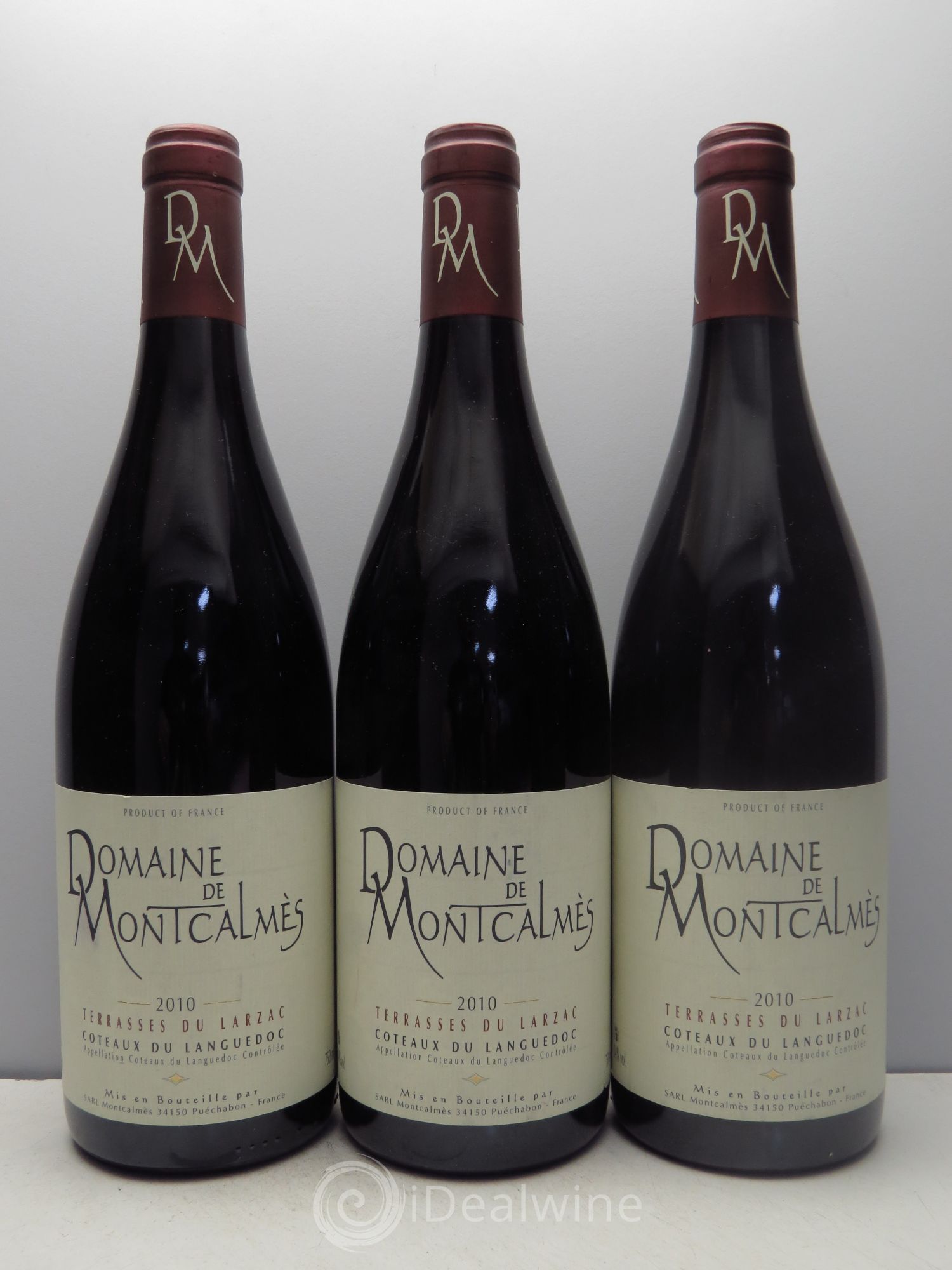 Terrasses du Larzac Domaine de Montcalmès Frédéric Pourtalié 2010 - Lot de 3 bouteilles - 0