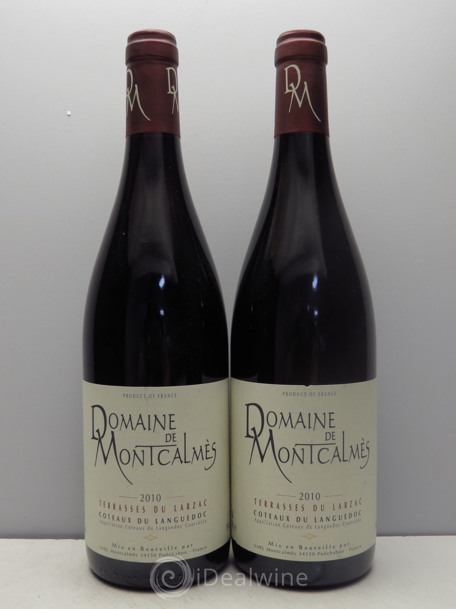 Terrasses du Larzac Domaine de Montcalmès Frédéric Pourtalié 2010 - Lot de 2 bouteilles - 0