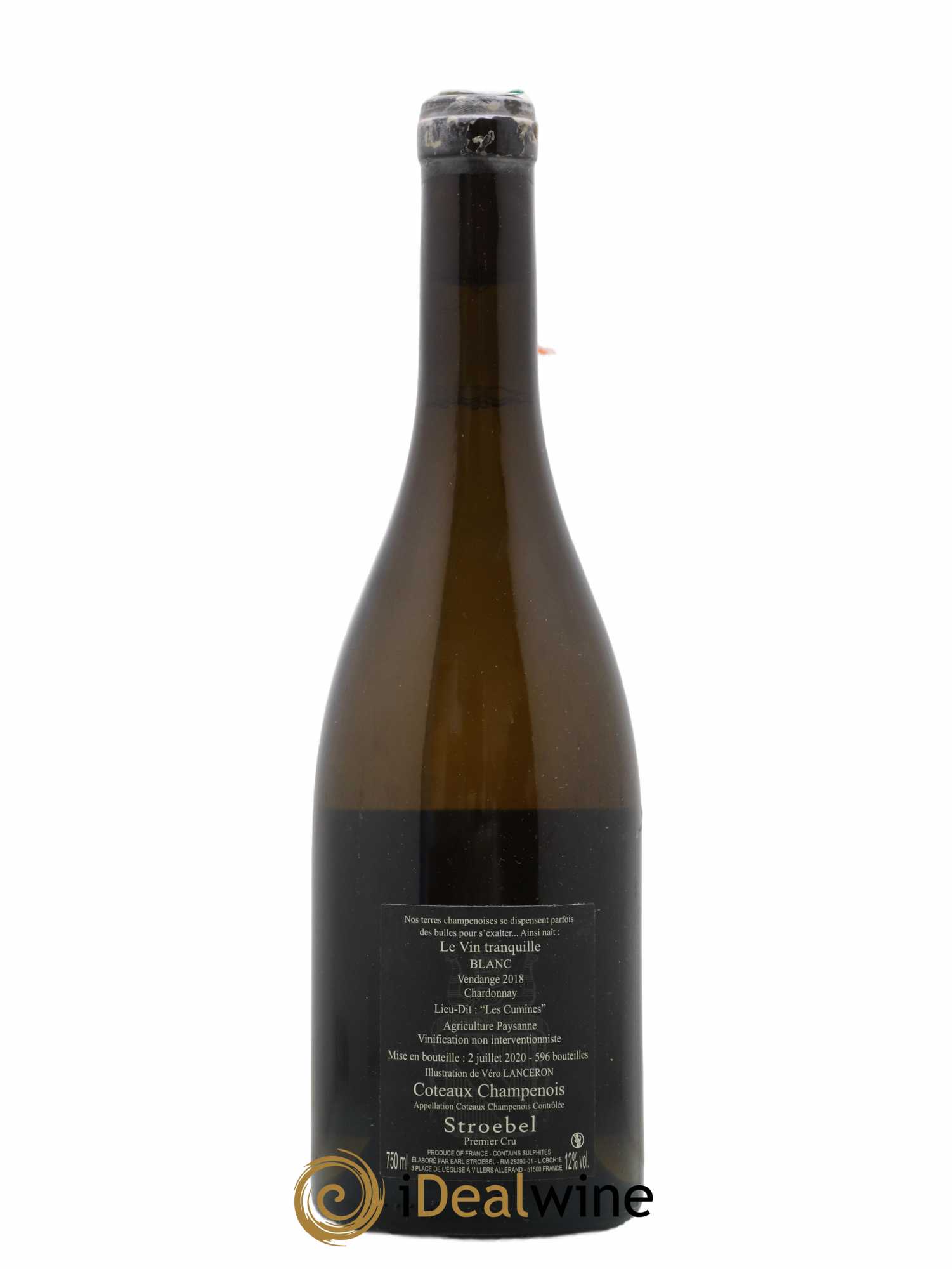 Coteaux Champenois Chardonnay Le Vin Tranquille  Domaine Stroebel 2018 - Posten von 1 Flasche - 1